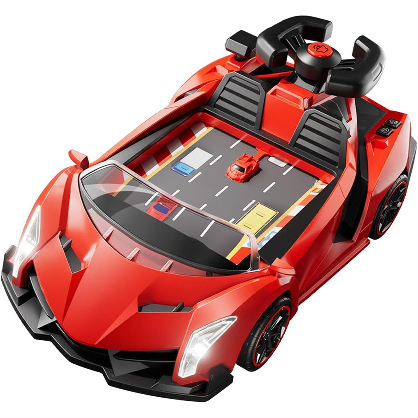 Driving Simulator 2025 - Interactive Steering Wheel Toy for Kids Ages 3+