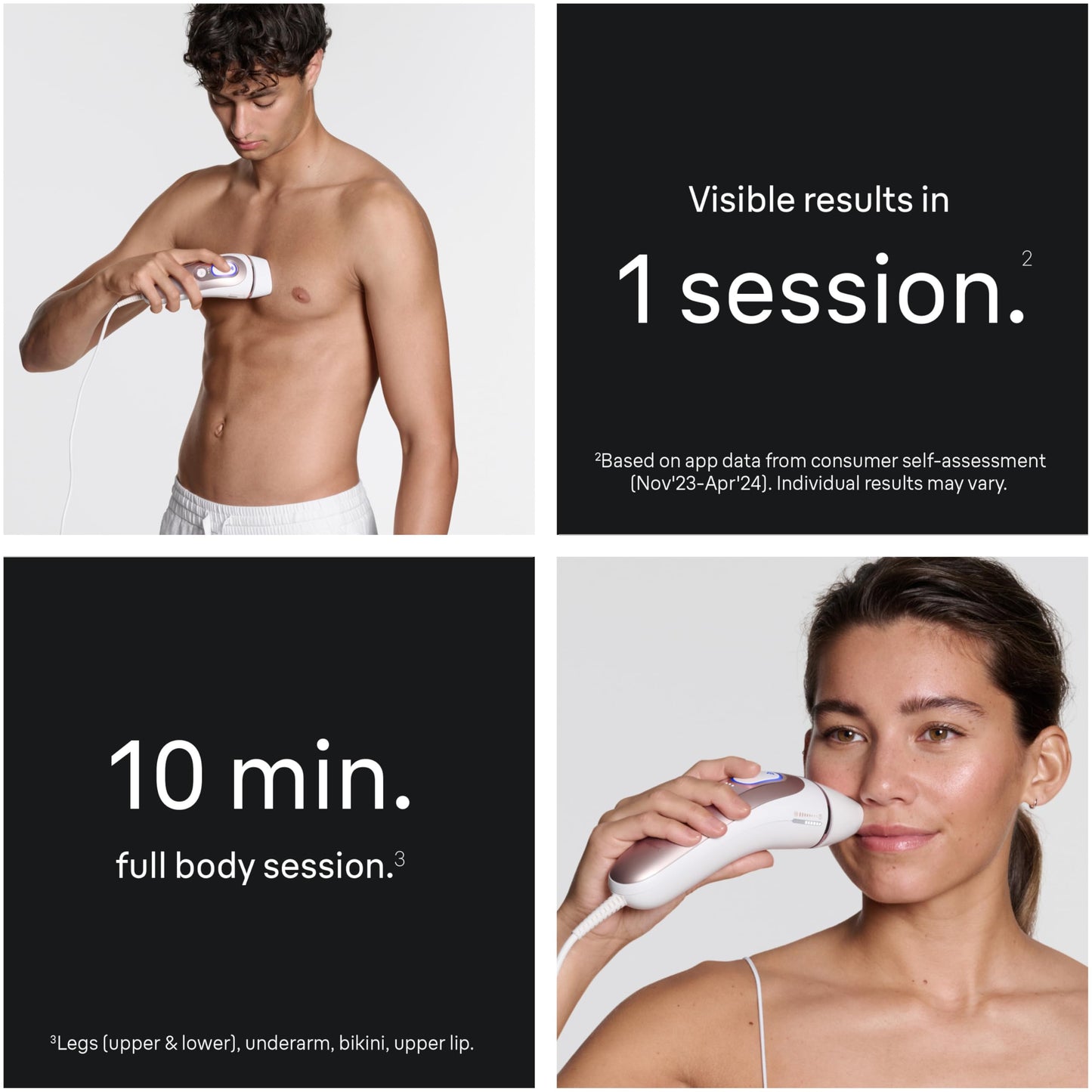 Braun Smart IPL, Skin i·Expert Pro 7: at Home Laser Hair Removal, Permanent Visible Hair Reduction, Holiday Gifts for Women and Men with Free App, Vanity Case, Venus Razor, 4 Smart Heads, IPL7387 - Medaid International