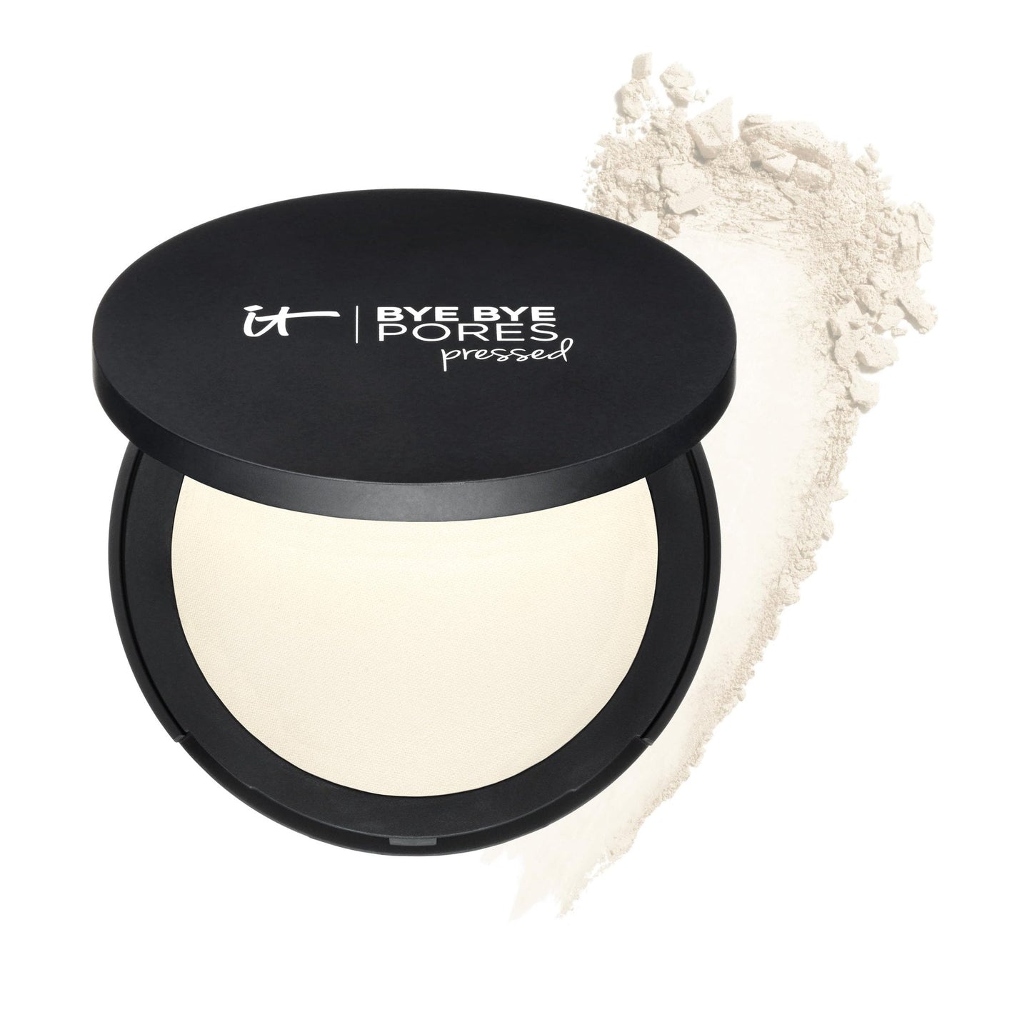 IT Cosmetics Bye Bye Pores Pressed Finishing Powder - Universal Translucent Shade - Contains Anti-Aging Peptides, Hydrolyzed Collagen & Antioxidants - 0.31 oz - Medaid International