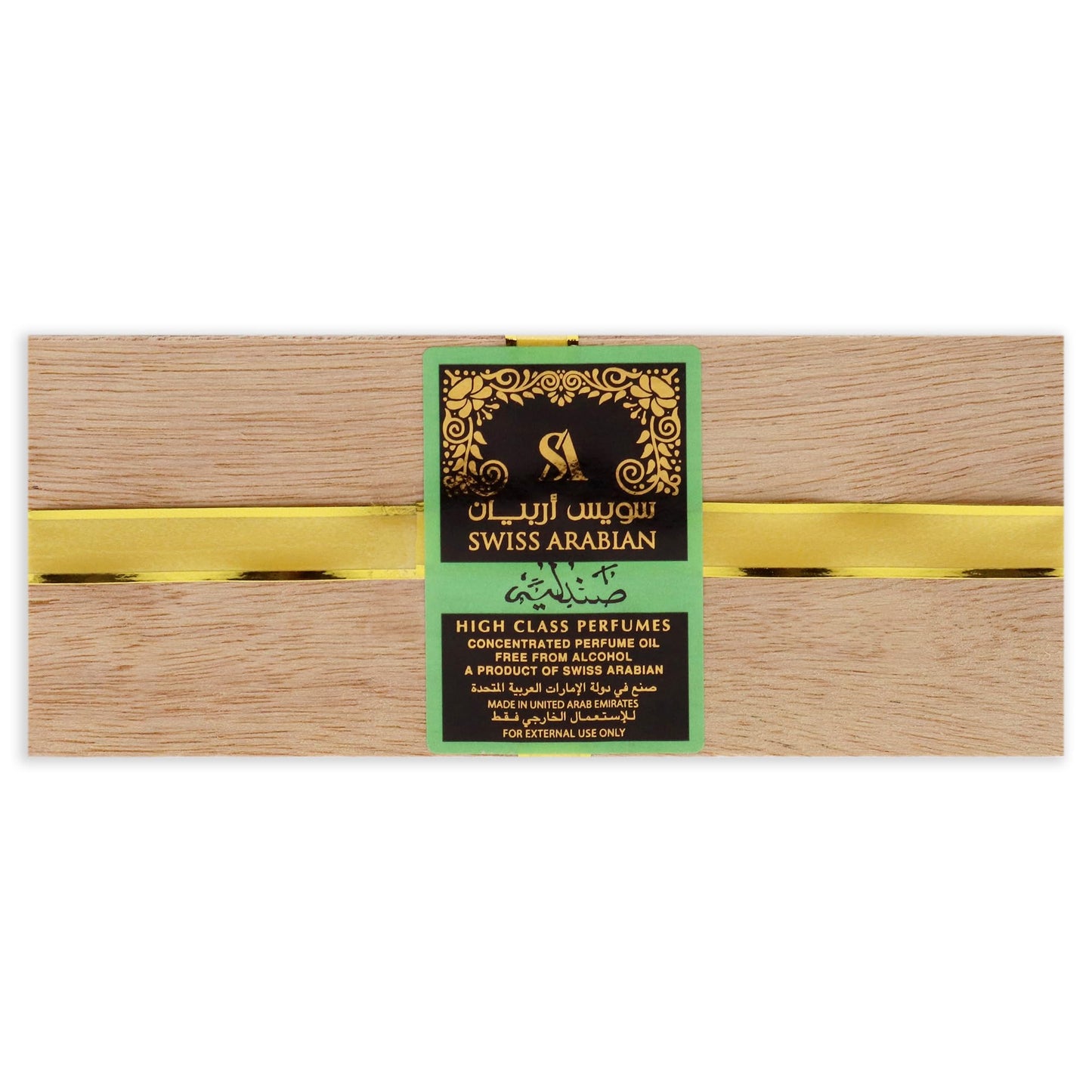 SWISS ARABIAN Sandalia Green - Woody Scent Notes - Long Lasting and Addictive Unisex Fragrance - A Seductive Signature Aroma - 3.2 oz Perfume Oil - Medaid International