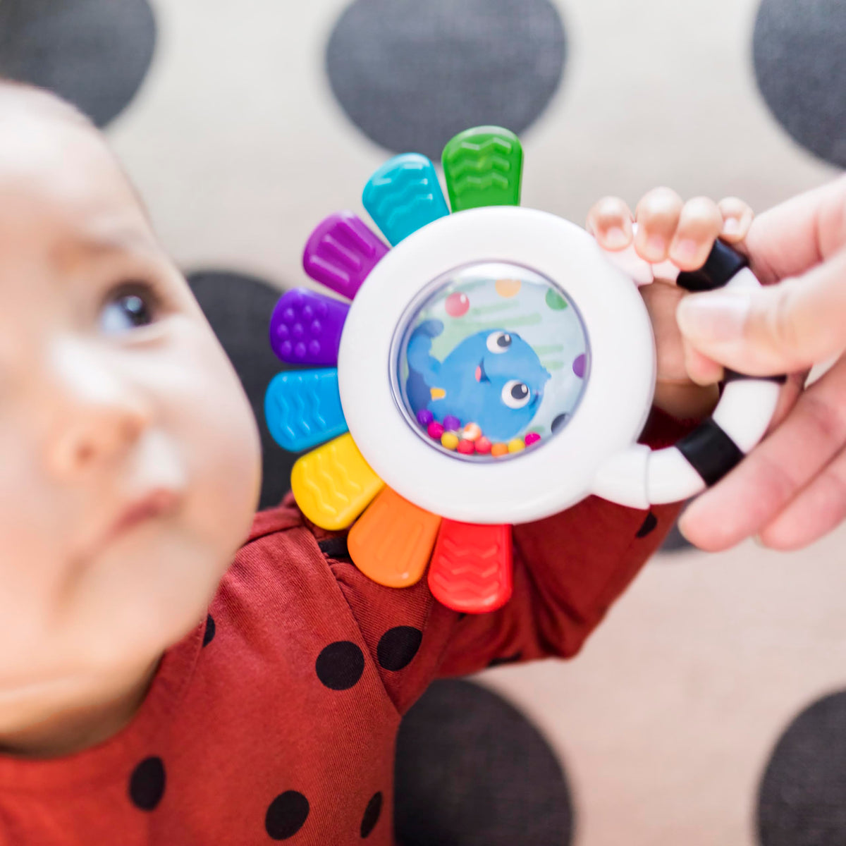 Baby Einstein Baby Einstein, Outstanding Opus The Octopus, Sensory Rattle and Teether Multi-Use Toy, BPA Free and Chillable, 3 Months and up, 1pk