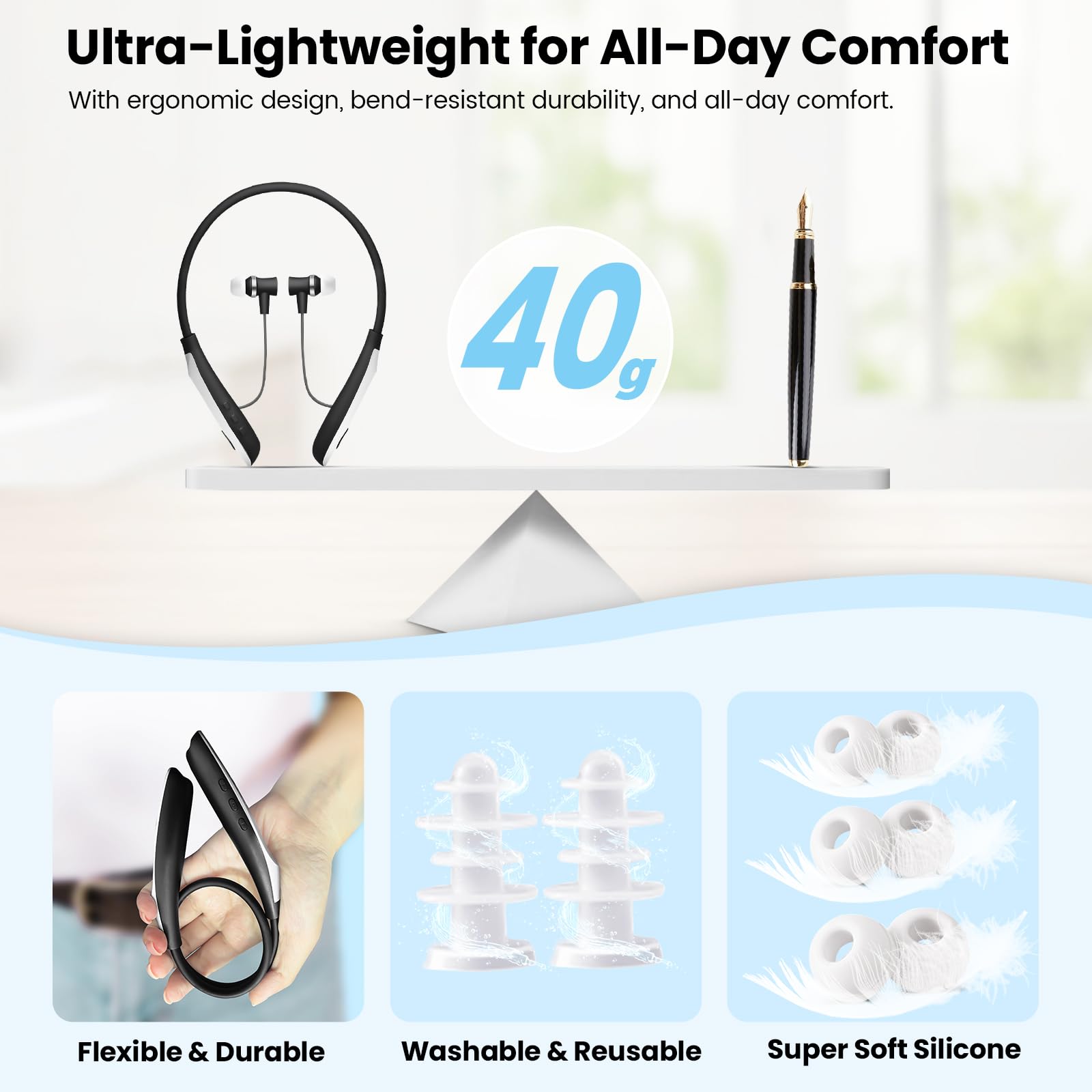 Red Light Therapy for Nose & Ears, 2-in-1 Infrared Nasal Therapy Device, Red Light Therapy for Ear Relief, Portable Light-weight Soothing Device with Neck-Hanging Design, Auto Timer, Rechargeable - Medaid International