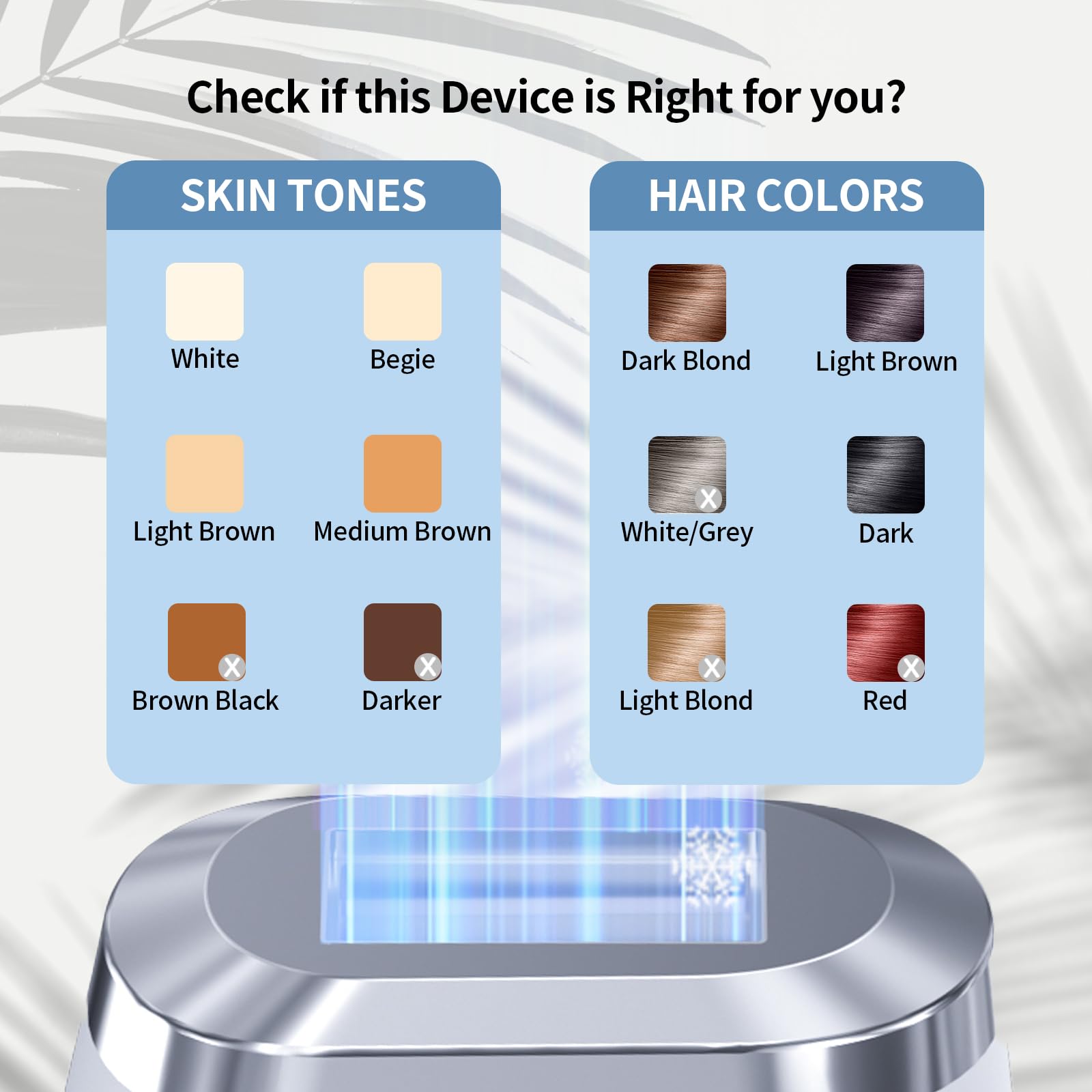 Laser Hair Removal with 9 Energy Levels, 46.4℉ Ice-Cooling Contact IPL Hair Removal for Women, Painless, Effective Hair Removal from Home, for Body & Face - Medaid International