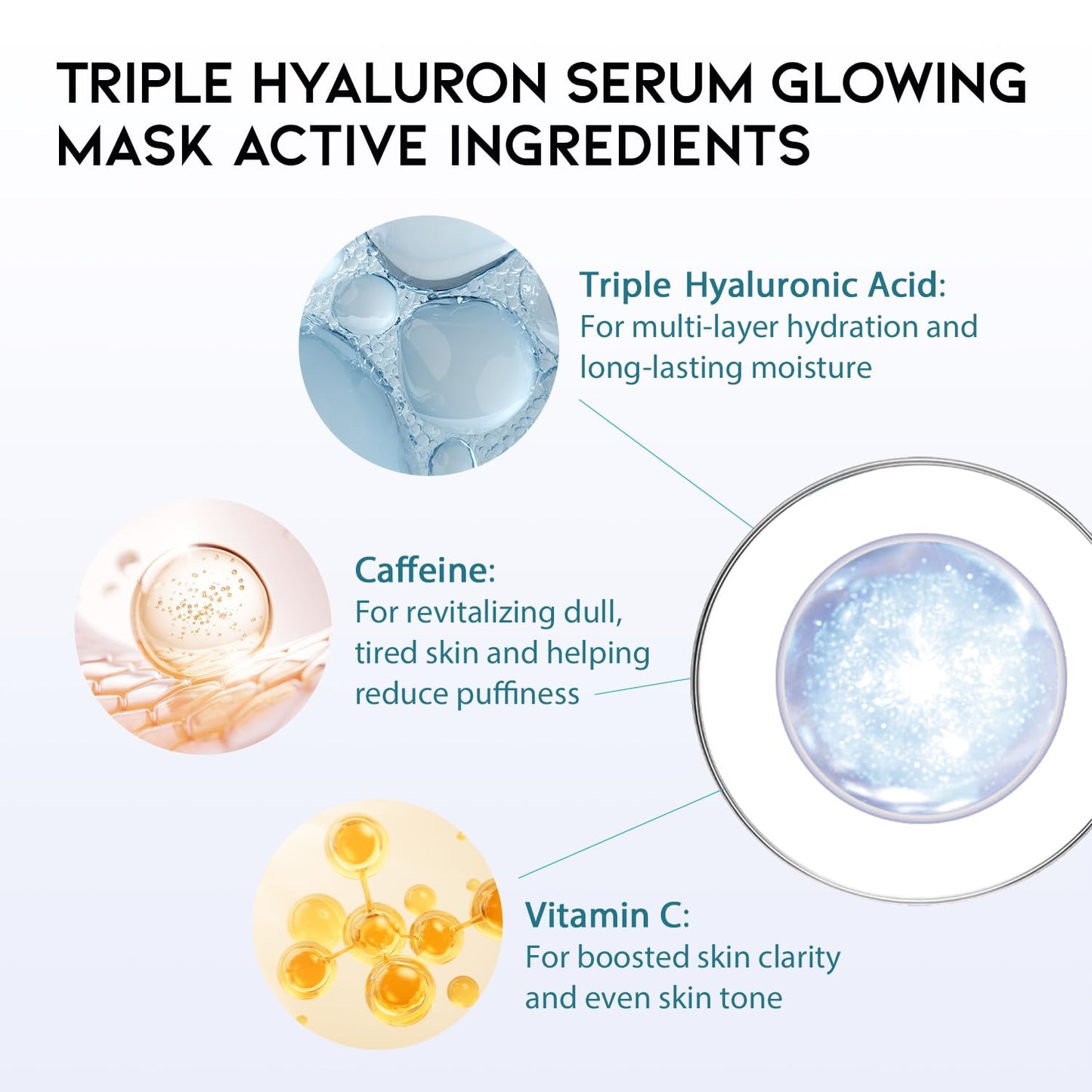 Hydrating Sheet Mask Starter Kit Variety Pack for Skin Care, Dry, Ance, Sensitive Skin, Korean Vegan Facial Sheet Mask for Men & Women, Collagen, Cica, Ceramide, Hyaluron, Retinol 5EA - Medaid International