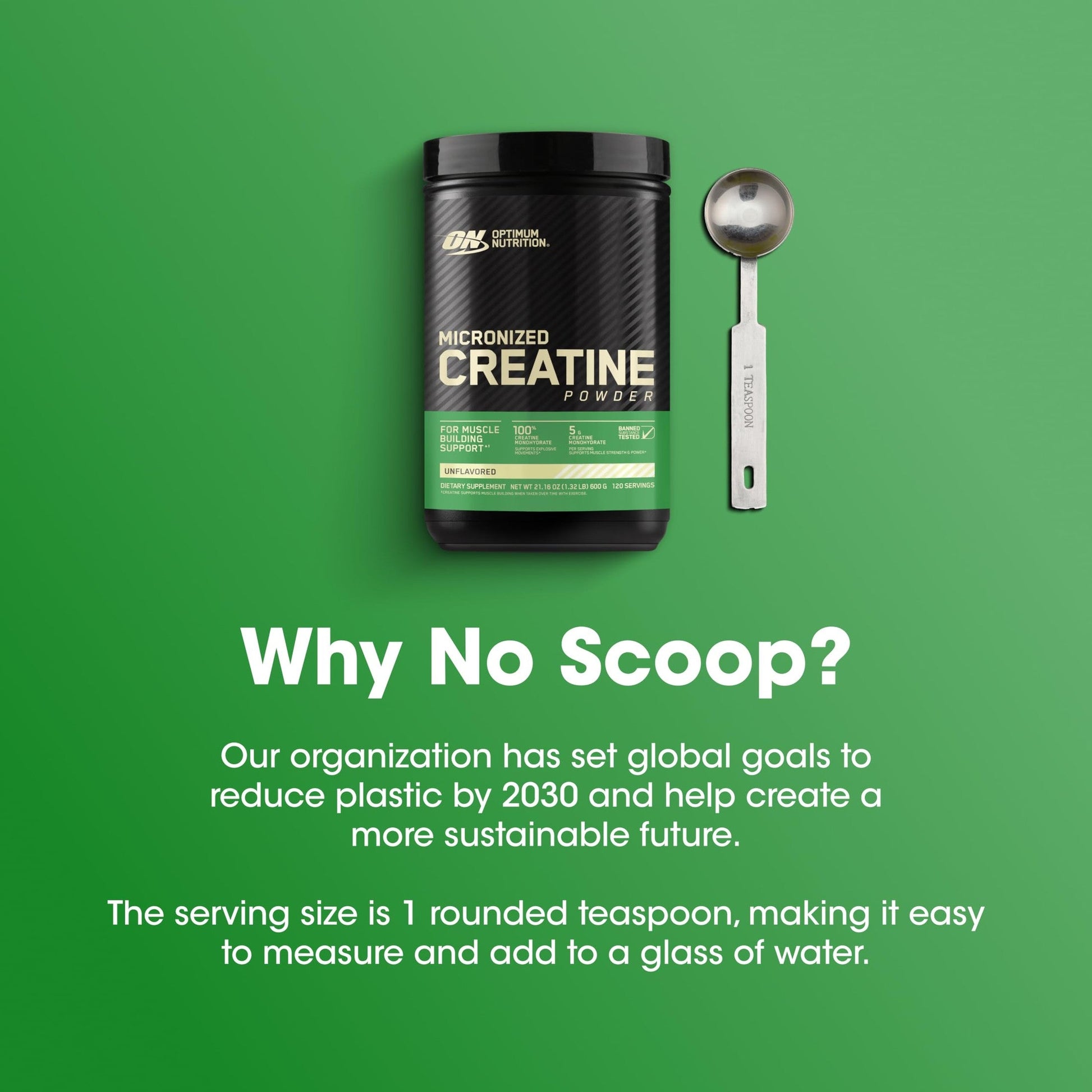 Optimum Nutrition Micronized Creatine Monohydrate Powder, Unflavored, 120 Servings, 600 Grams (Packaging May Vary) - Medaid International
