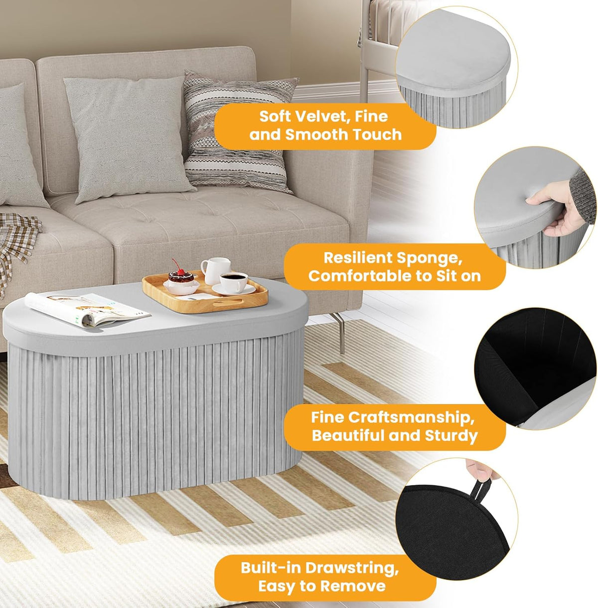 WOLTU Storage Bench (SH90HGR)