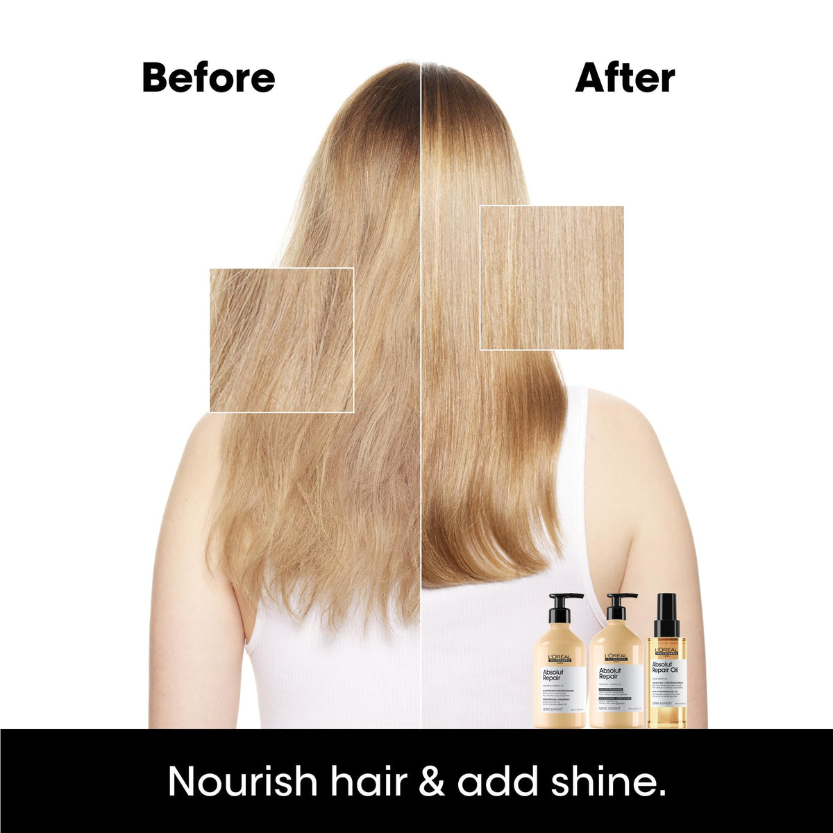 L'Oréal Professionnel Paris Absolut Repair 10-in-1 Oil – Nourishing Multi-Benefit Oil For Dry & Damaged Hair, Repairs Hair and Provides Shine - Medaid International