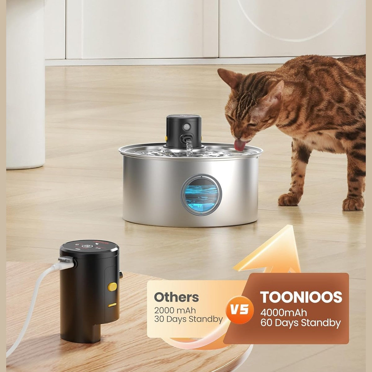Stainless Steel Water Fountain With Sensor
