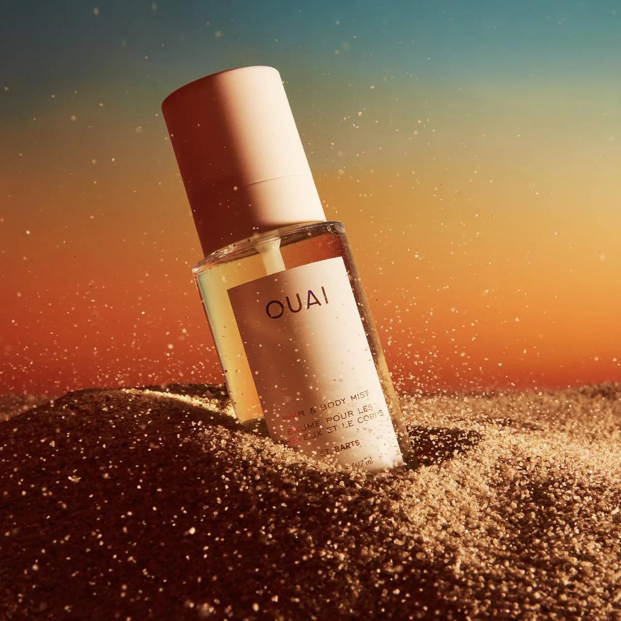 OUAI St. Barts Hair and Body Mist - Tropical-Scented Hair Perfume and Body Spray - Notes of Dragonfruit, Orange Blossom, Tuberose & Musk (3.3 Fl Oz) - Medaid International