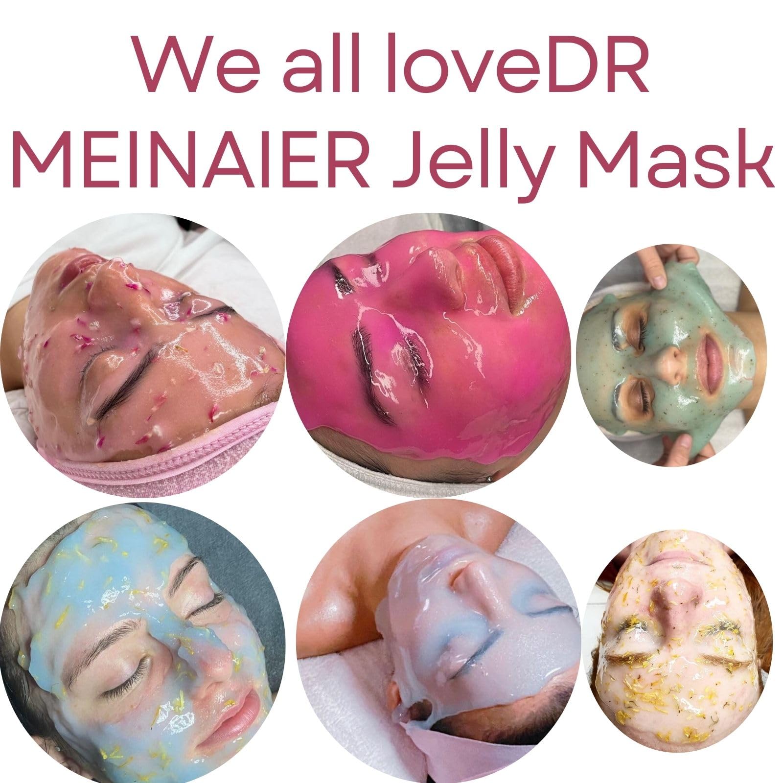 DR MEINAIER Jelly Mask Powder for Facials,Jelly mask for professionals, Vajacial Mask for Hydrating & Moisturizing (Collagen) - Medaid International