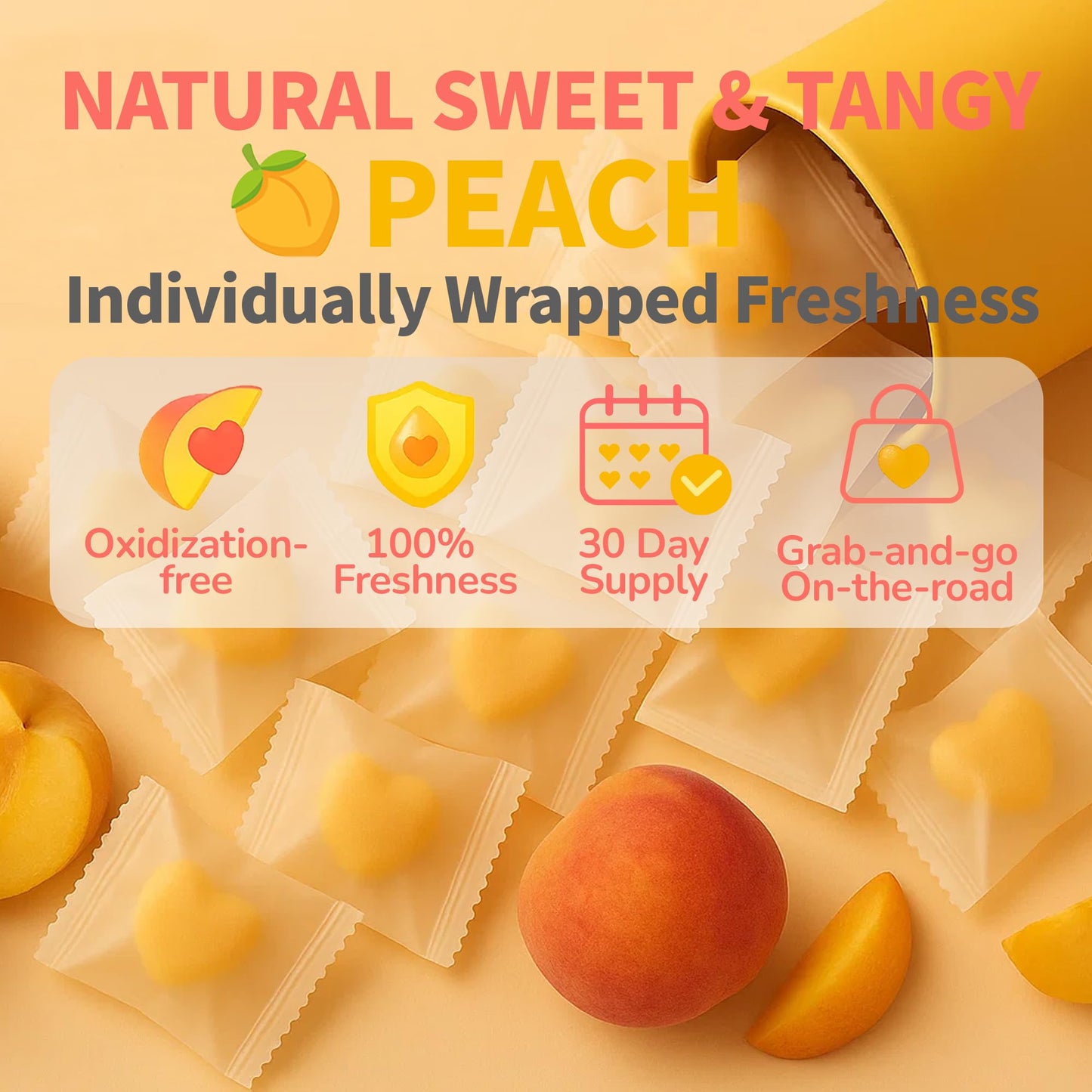 Peach8 Butt Support Women Probiotic Gummies - 60 SugarFree BBL Booty Vitamins C A Gummies, 2B Probiotics, Prebiotics, 4 Herbal Supplements Saw Palmetto, Black Maca, Motherwort for Bum Max Absorption - Medaid International