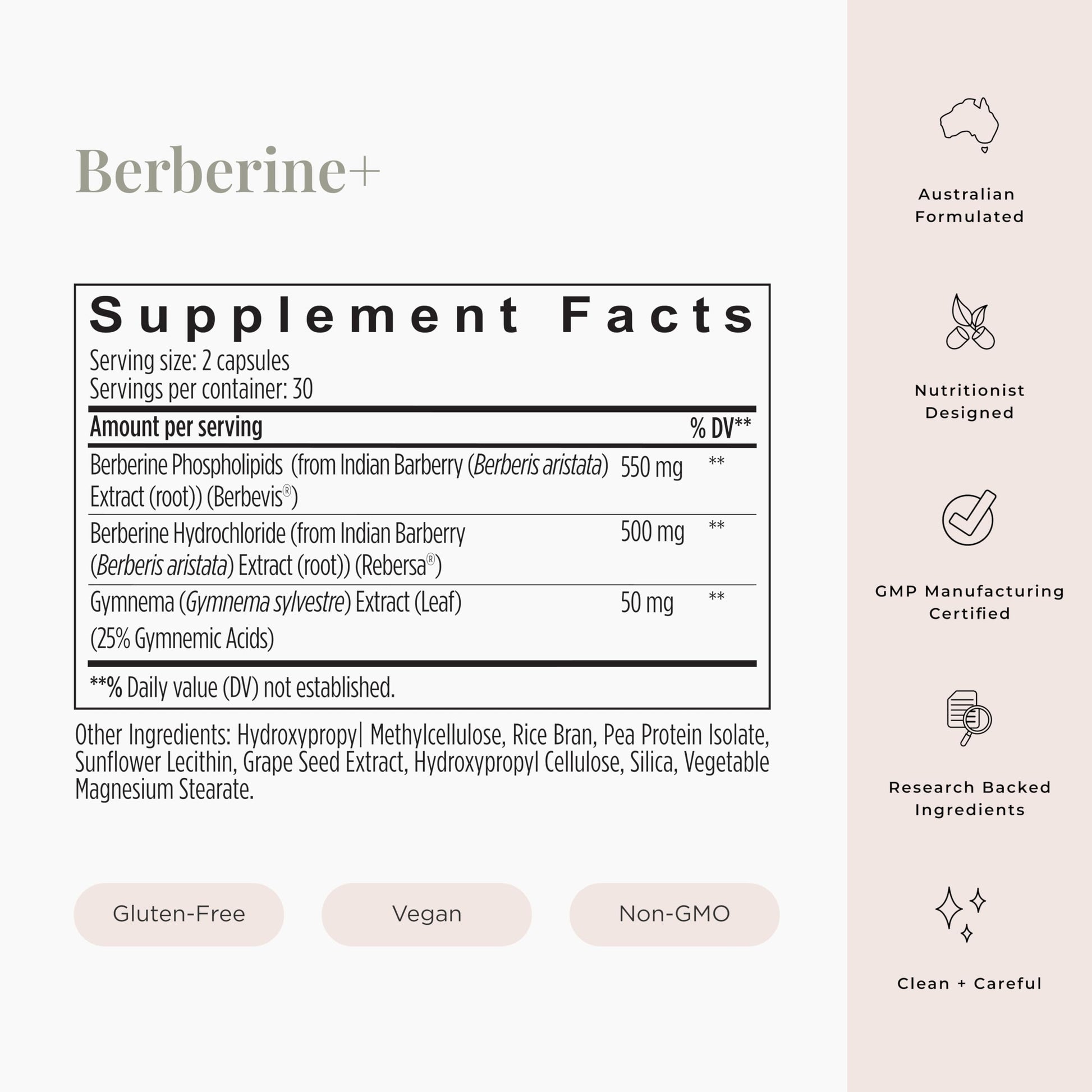 JSHealth Vitamins Berberine+ Formula — Berberine Supplement for Metabolic Health — Vegan, Gluten-Free & Non-GMO. (60 Tablets) - Medaid International