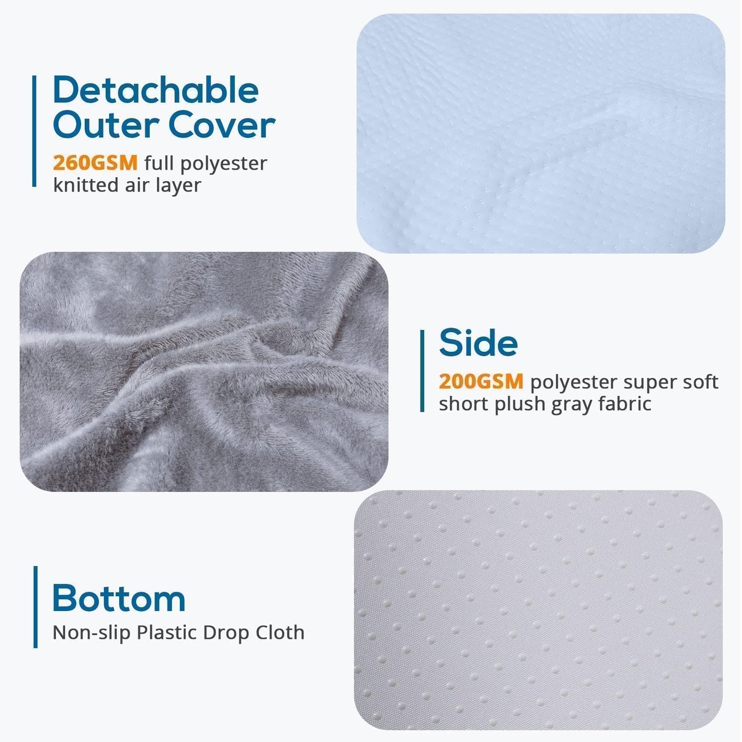 Sasttie Wedge Pillow, 12 Inch Memory Foam Bed Wedge Pillow for Sleeping, Acid Reflux, Back Pain, Post Surgery, and Snoring, Designed with Washable Cover, Cool Gray - Medaid International