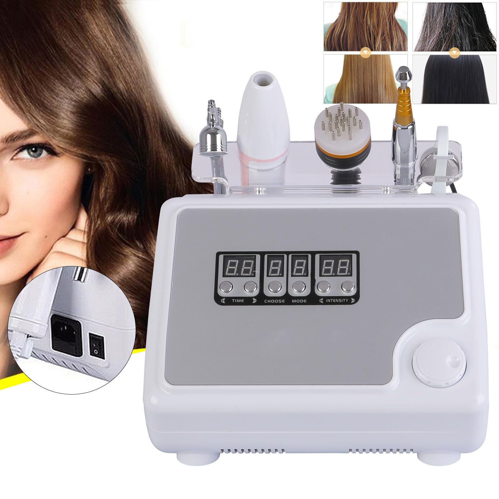 EEYBLAEEY Scalp Analysis Machine, Digital Microcurrent Scalp Care and Prevention of Hair Loss Treatment Machine Analyser Machine Operation for Analysis Scalp Rechargeable for Hair Care - Medaid International