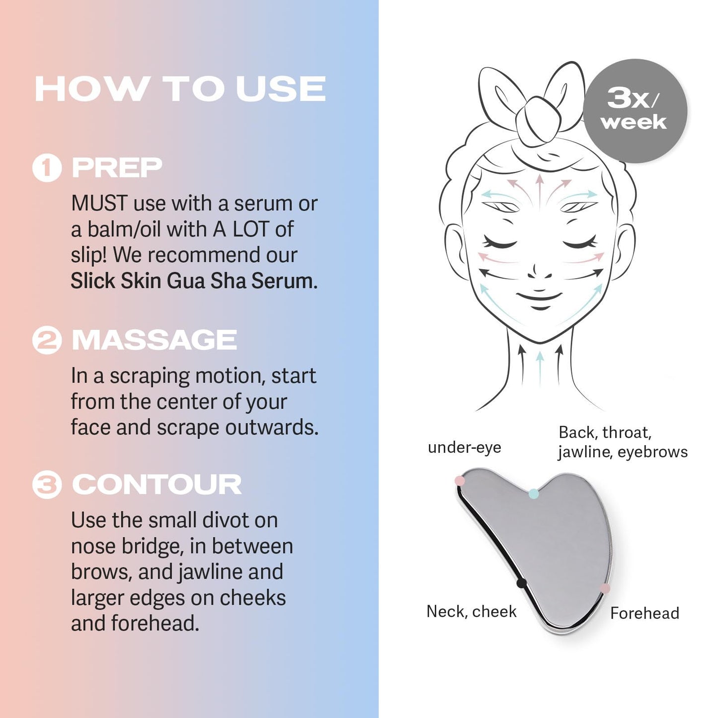 Sacheu Gua Sha Facial Tools Muscle Scraper — Face Gua Sha for Enhanced Lymphatic Drainage, Reduced Puffiness and Relieved Facial Tension, Metal Face Sculpting Tool with Travel Pouch - Medaid International