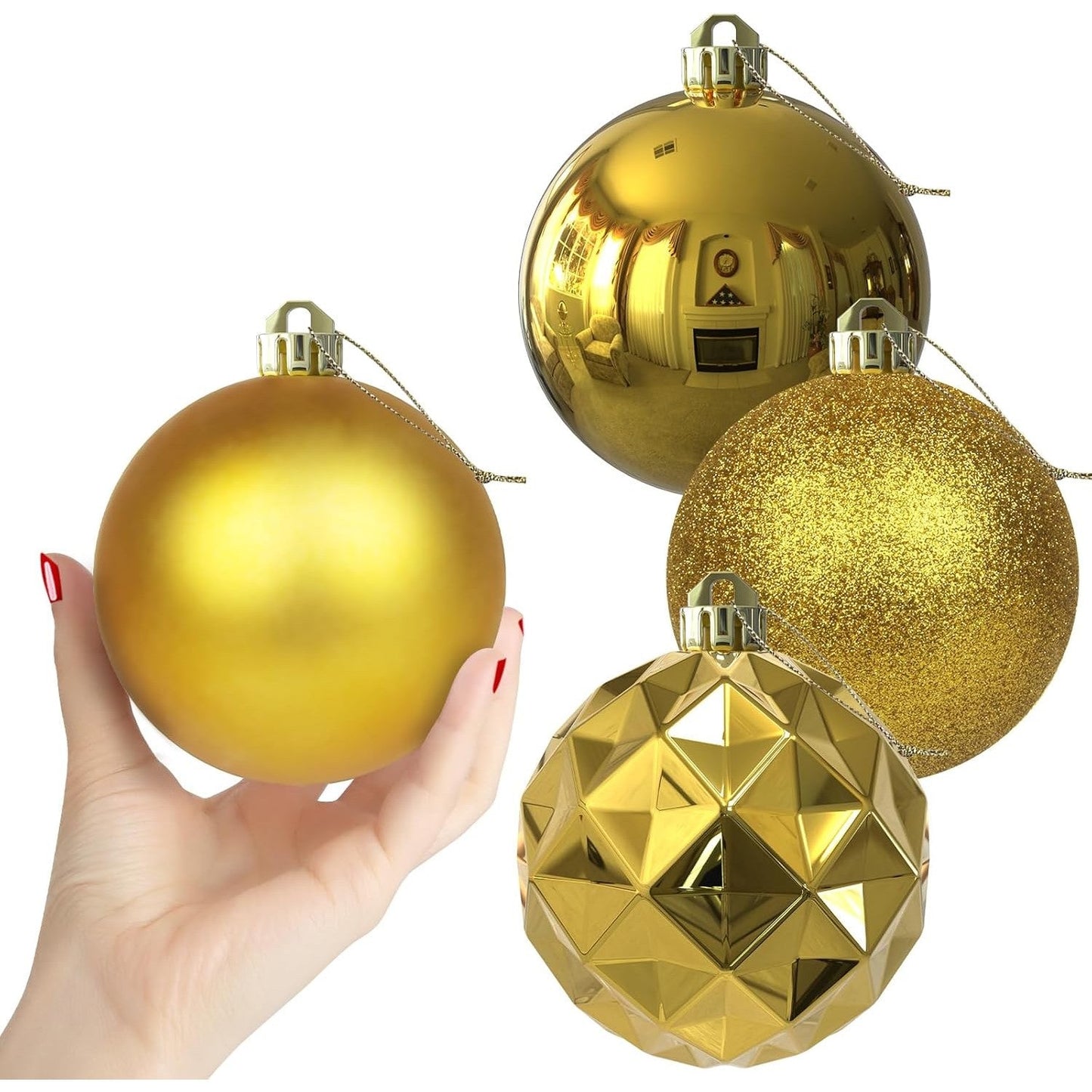 Golden Christmas Balls