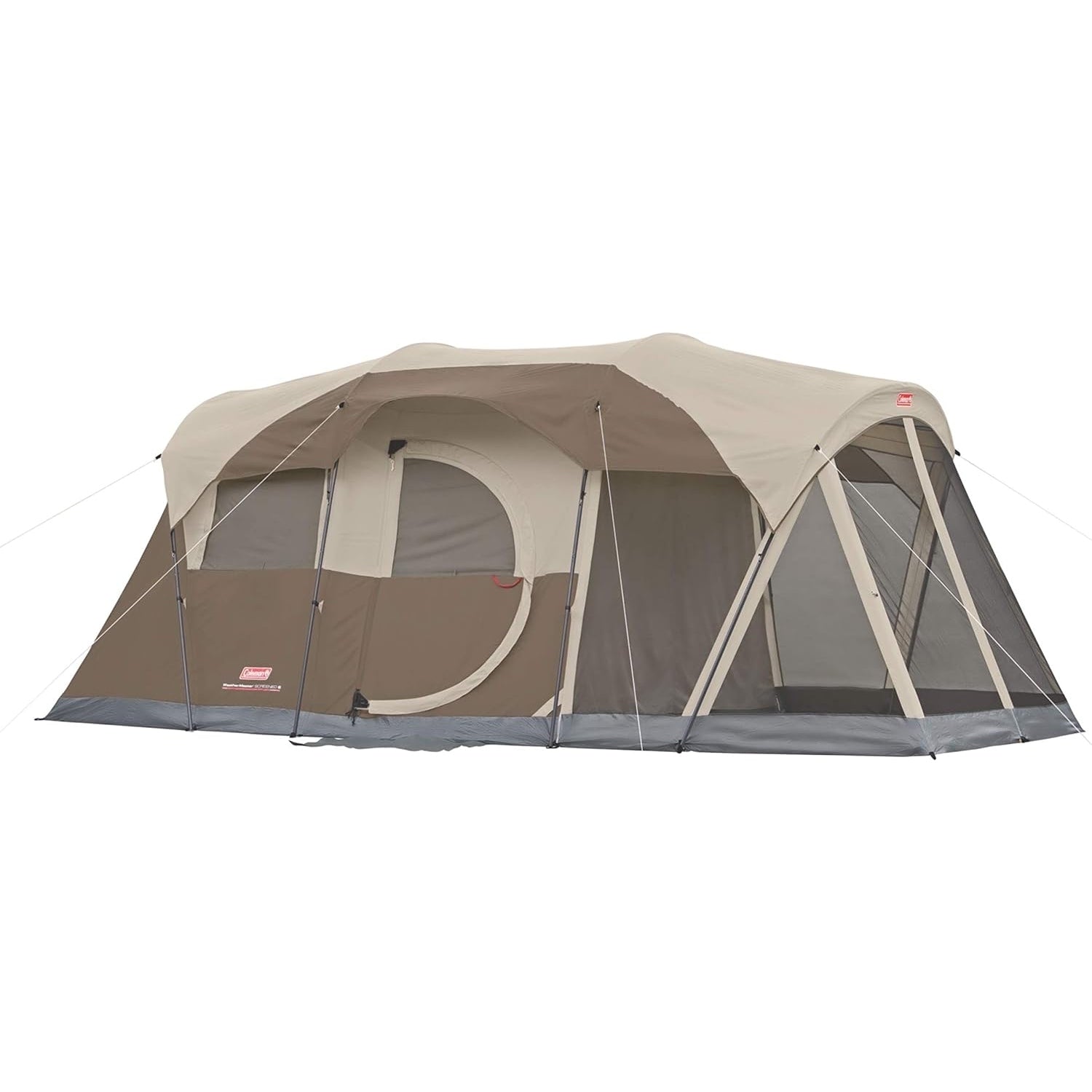 Coleman WeatherMaster Tent with Screened Porch, Weatherproof 6-Person Tent with Screen Room, Rainfly & Carry Bag Included - Medaid International