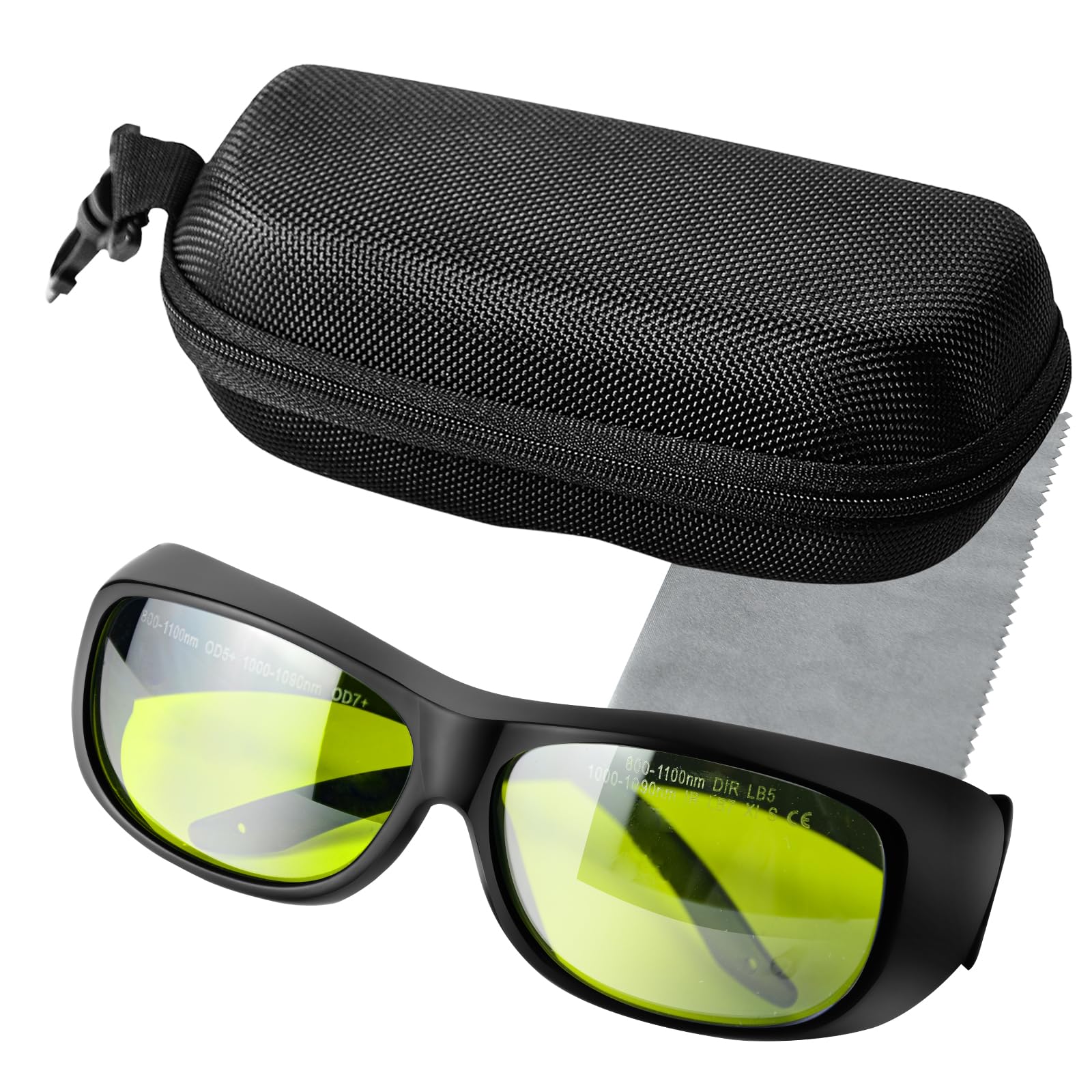 TRQWH Laser Safety Glasses OD7+ 800nm-1100nm Professional Laser Glasses Eye Protection Goggles with CE FDA for Laser Welding/Laser Cutting/Laser Cleaning/Laser Marking - Medaid International