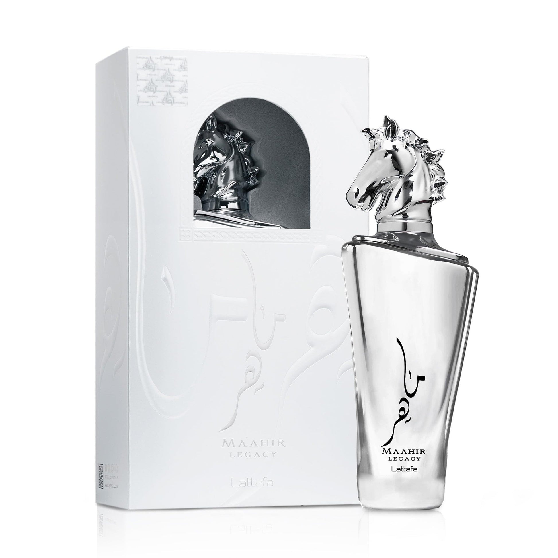Lattafa Maahir Legacy - Aromatic Spicy, Citrus, Amber Wood - Eau de Parfum Long-Lasting Fragrance for Men, 3.40 Ounce / 100 ml - Medaid International