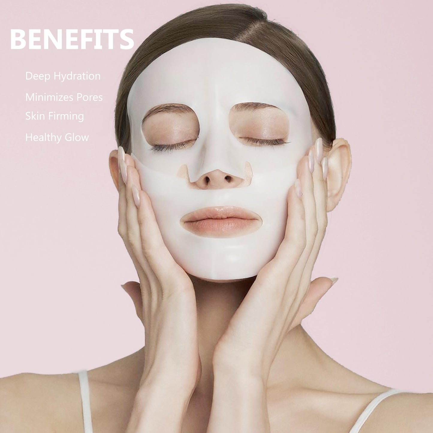 Puerfe 4 Pack Bio-Collagen Face Mask, Deep Hydrating Overnight Hydrogel Mask, Women's Skincare Facial Treatments & Masks, Pore Minimizing, Elasticity Improvement - Medaid International