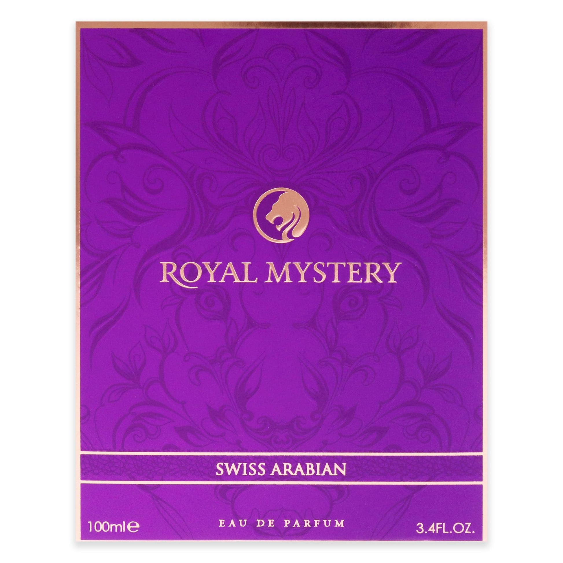 Swiss Arabian Royal Mystery - Luxury Products From Dubai - Long Lasting, Addictive Personal EDP Spray Fragrance - Seductive Signature Aroma - 3.4 Oz - Medaid International