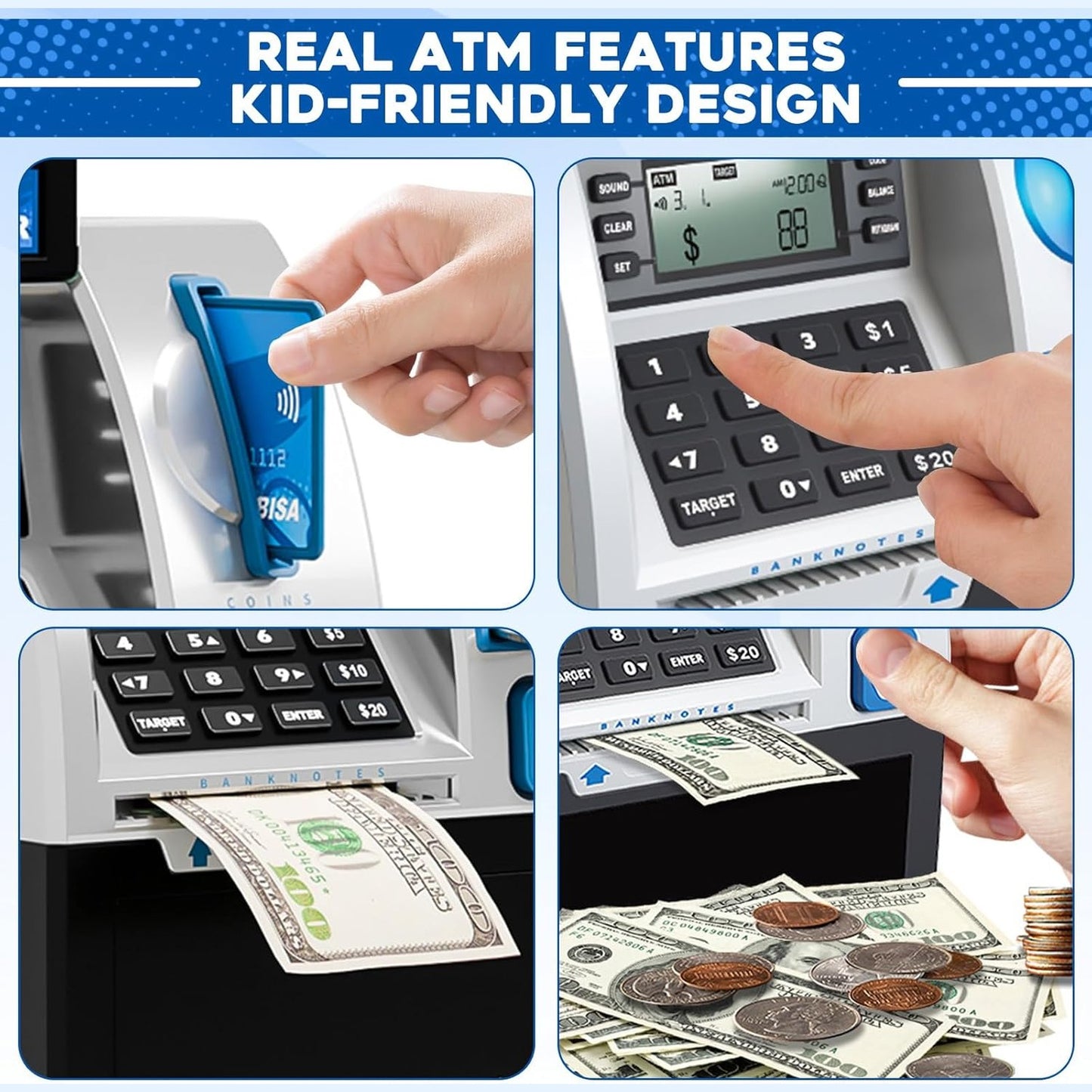 ATM Mini Automatic Money Box Money Box Coin Money Box