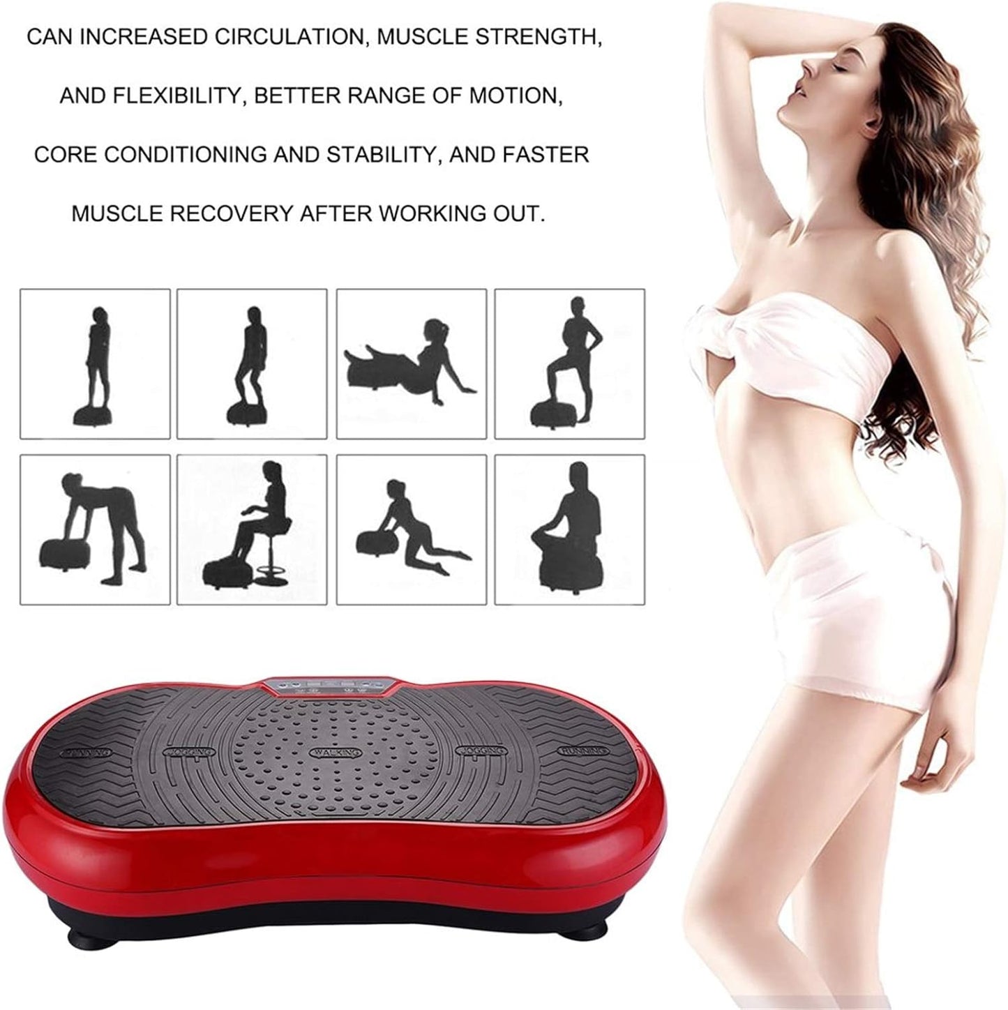 VITALmaxx Black Vibration Plate – 99 Levels, 10 Programs, Made in Germany