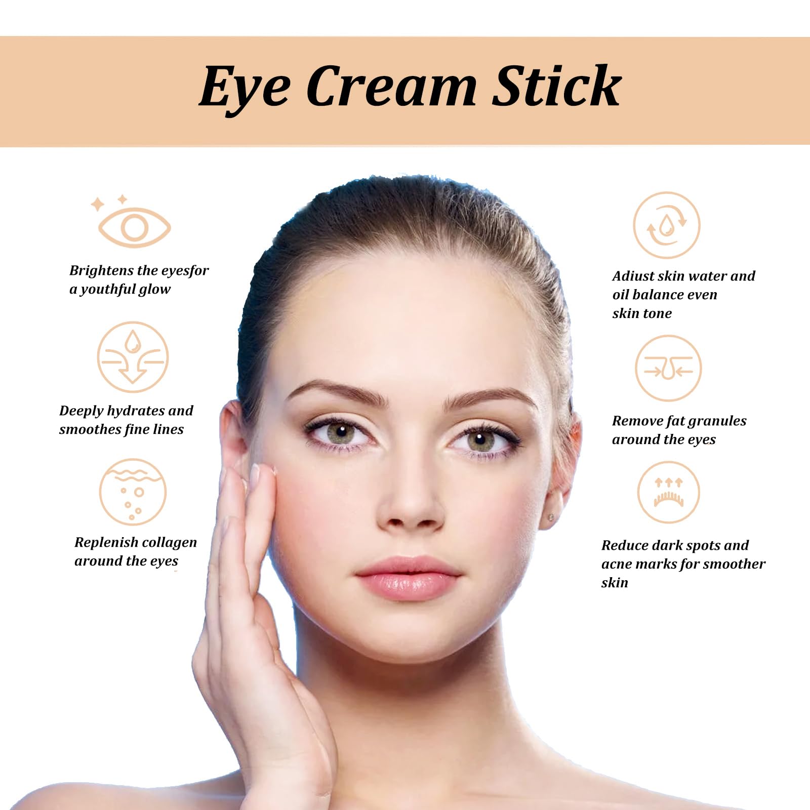 Snail Peptide Eye Cream, Natural Eye Cream With Snail Extract, Instant Tightening, Snail Peptide Eye Cream For Dark Circles and Puffiness (2PCS) - Medaid International