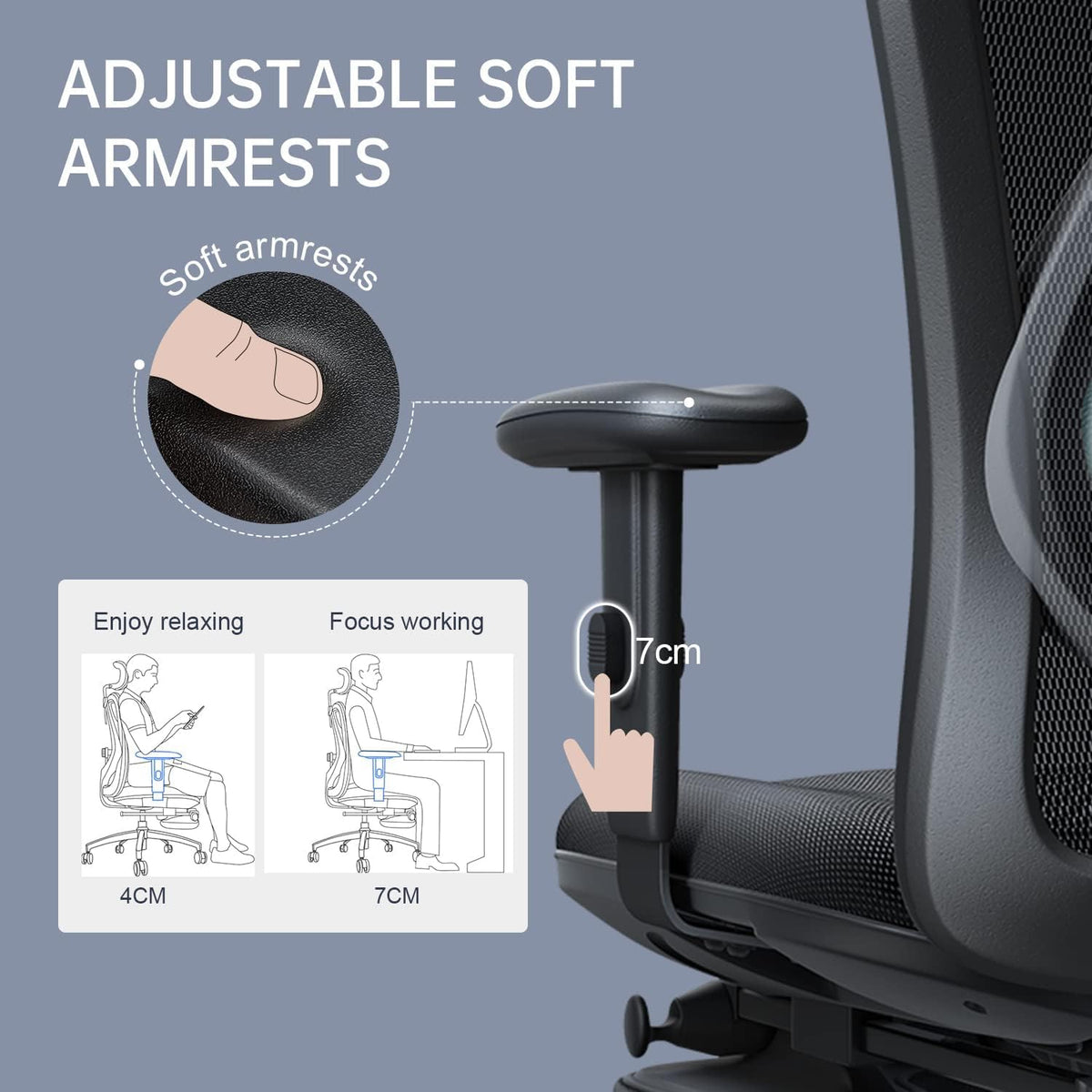 Sihoo M18 Office Chair Ergonomic Desk Office Chair with Footrest