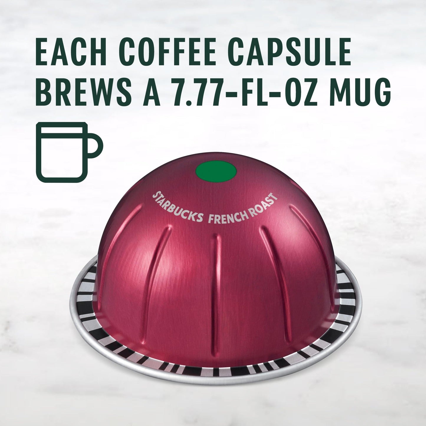 Starbucks by Nespresso Vertuo, French Roast, Dark Roast Coffee, 32-count Coffee Pods, Brews 7.8 oz.