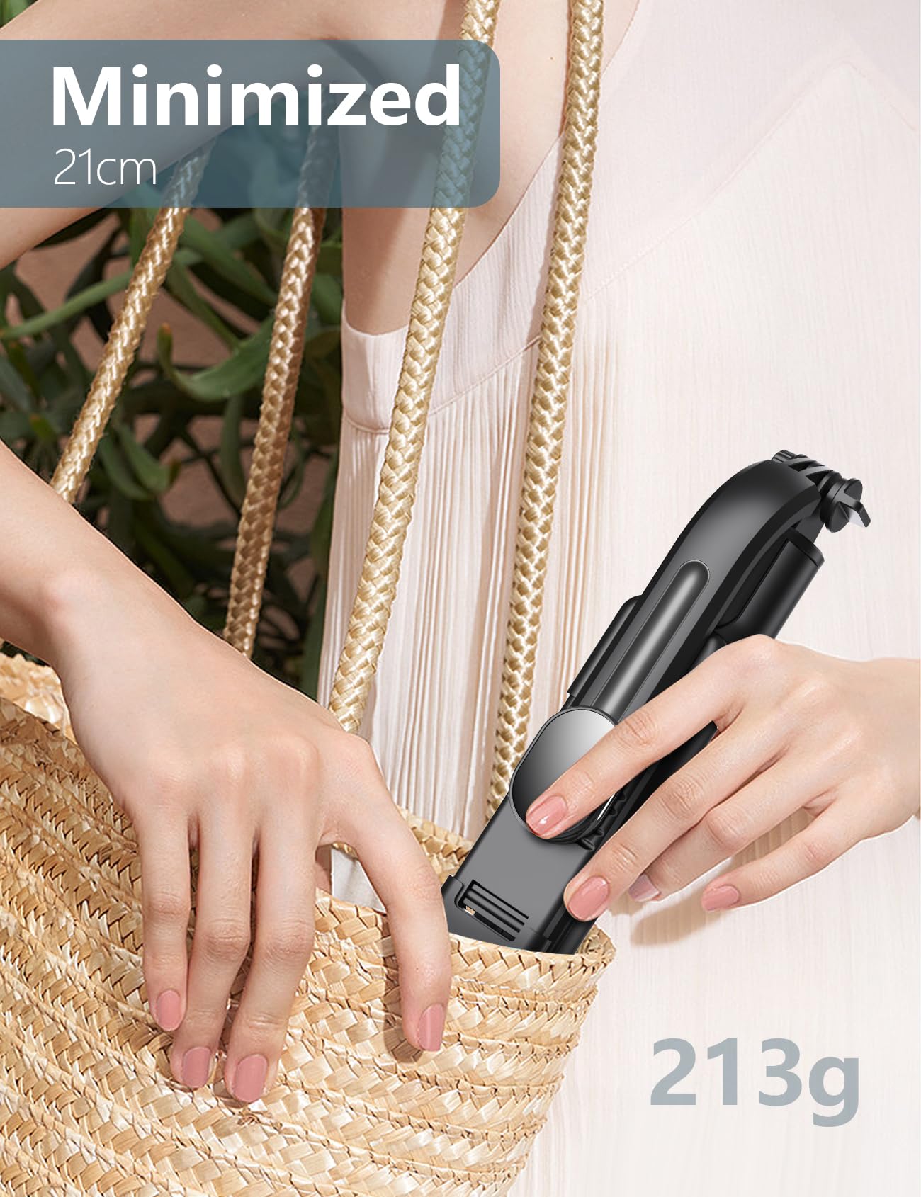 Selfie Stick Tripod with Light, 45'' Selfie Stick with Wireless Remote, Portable Phone Tripod Compatible with iPhone 16/15 Pro Max/15/14 Pro/14/13, Samsung S22/ S23 Ultra/Android Smartphone - Medaid International