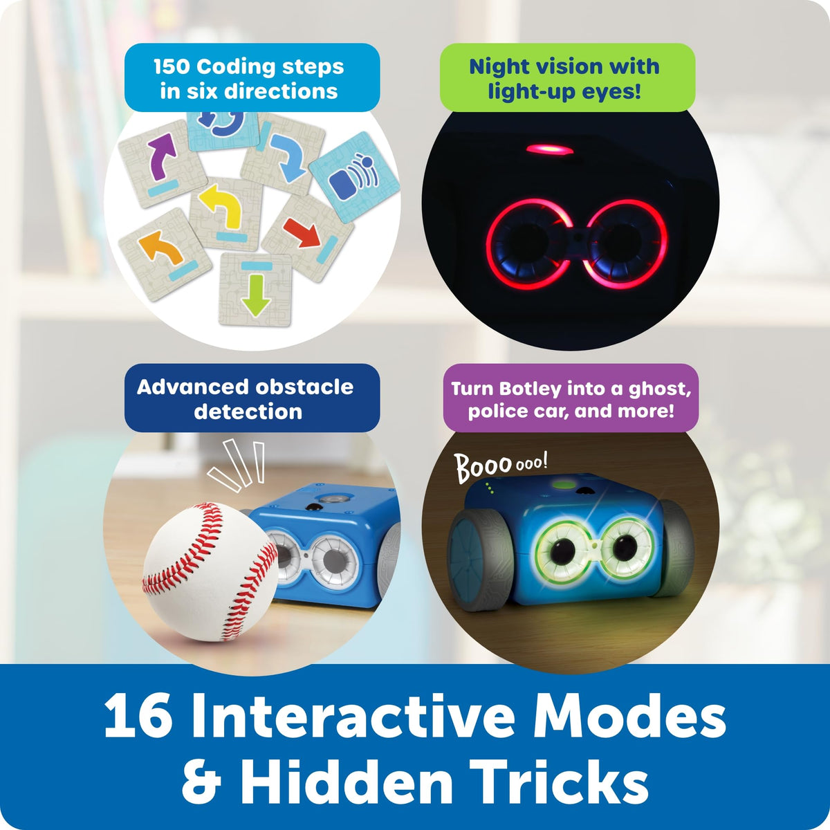 Learning Resources Botley the Coding Robot 2.0-46 Pieces, Ages 5+, STEM Toys, Programming, Electronic Learning, Screen-Free Toys for Kids