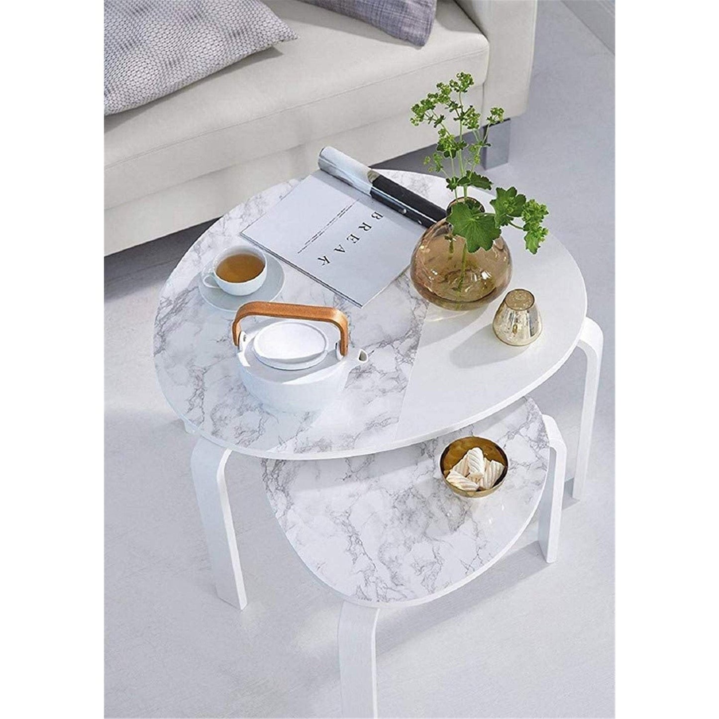 Yancorp White Gray Contact Paper Marble Wallpaper Peel and Stick Countertops Backsplash for Kitchen Waterproof Renter Friendly Wallpaper Papel Tapiz para Pared (11.8"X120") - Medaid International