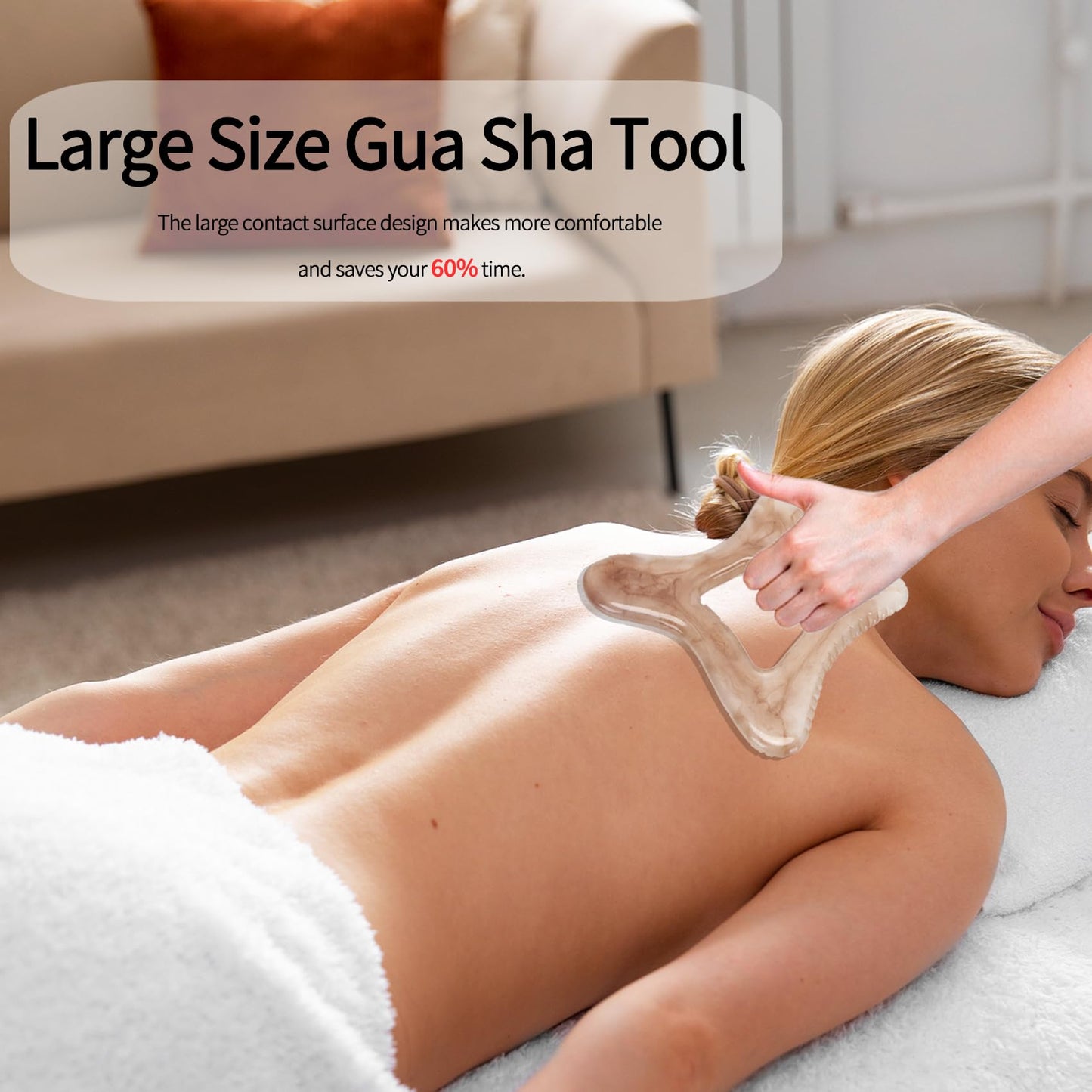 InfiniteRelax Body Gua Sha Tool Large Gua Sha Body Tool Cellulite Massage Tool (Resin) Lymphatic Drainage Tool Guasha Tool for Face, Back, Legs, Women's Body Shaping Tools - Medaid International