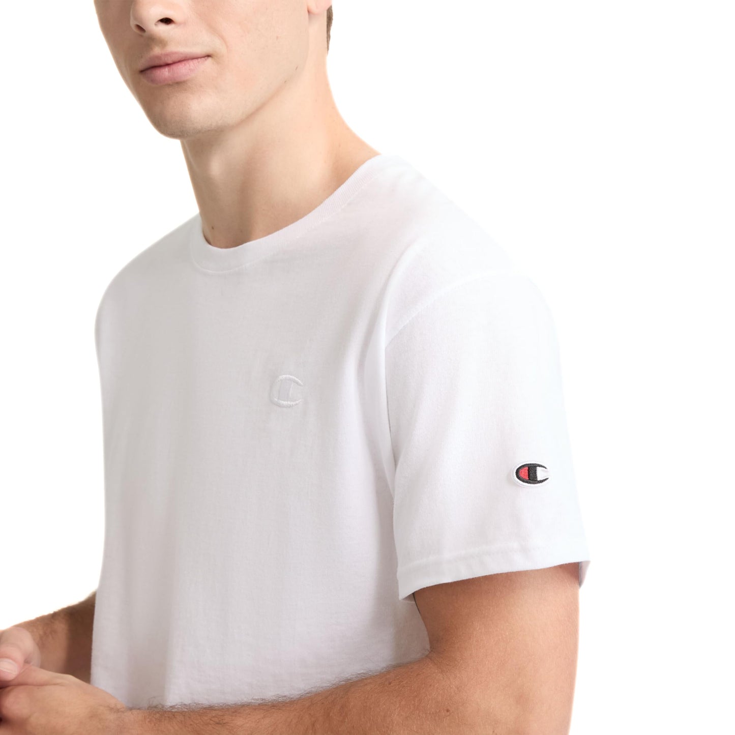 Champion Mens Classic T-shirt, Everyday Tee For Men, Comfortable Soft (Reg. Or Big & Tall), White, XX-Large US - Medaid International