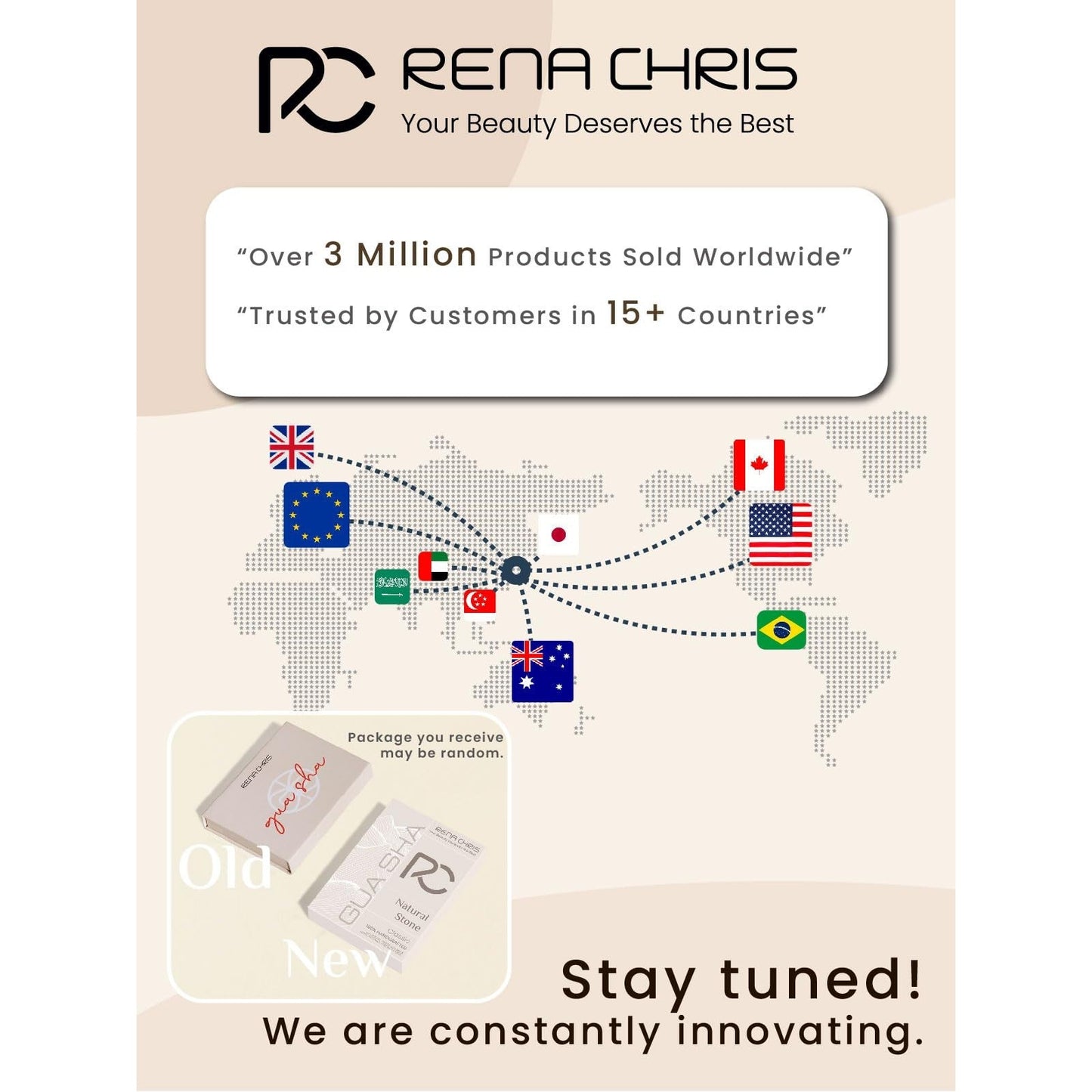 Rena Chris Gua Sha Facial Tools: Natural Terahertz Guasha Tool for Face Acupuncture Therapy, Facial Massager for Jawline Sculpting and Puffiness Reducing (Silver-Grey) - Medaid International