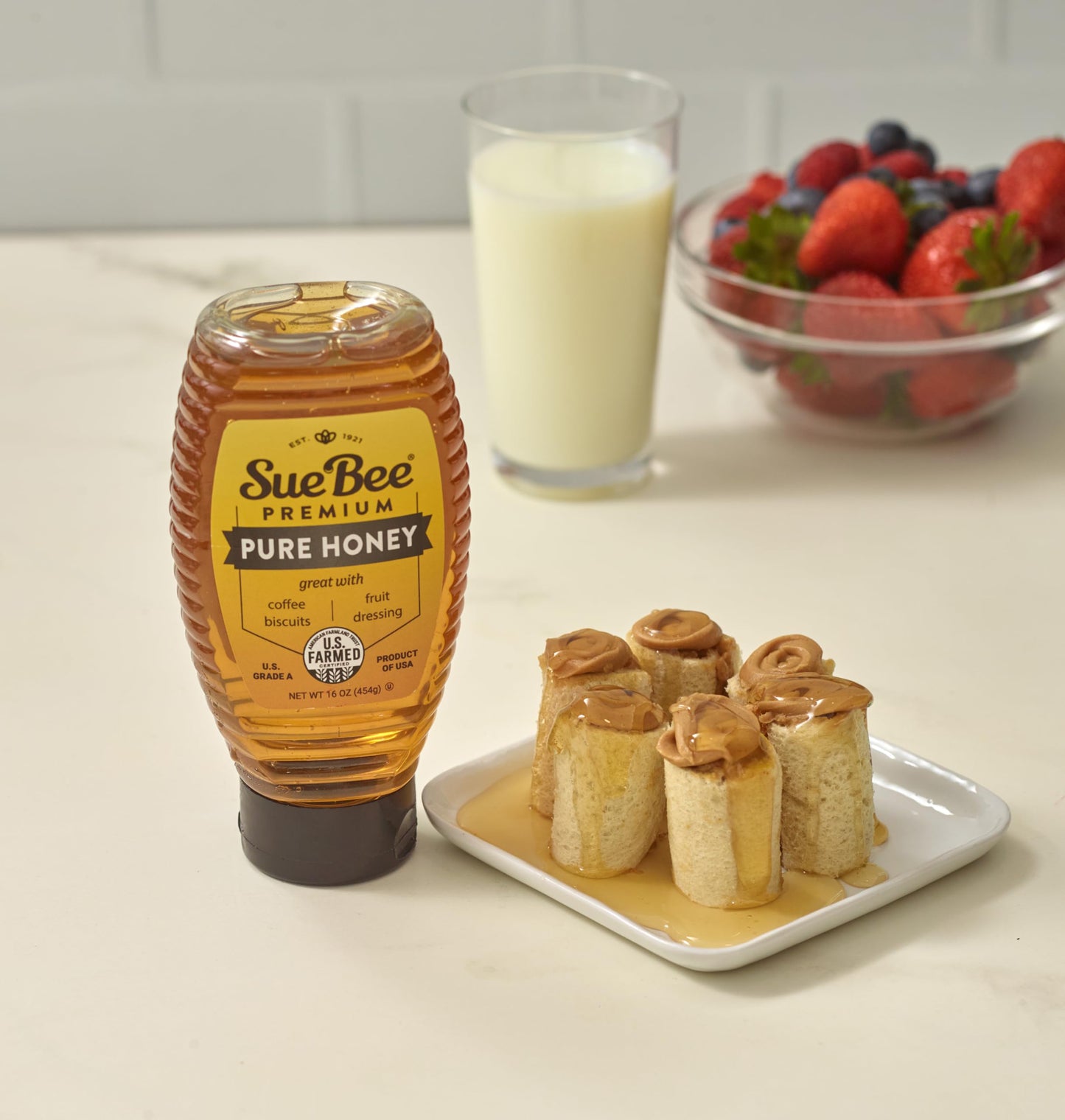 Sue Bee Pure Premium Honey From USA Beekeepers, 16 Ounce - Medaid International