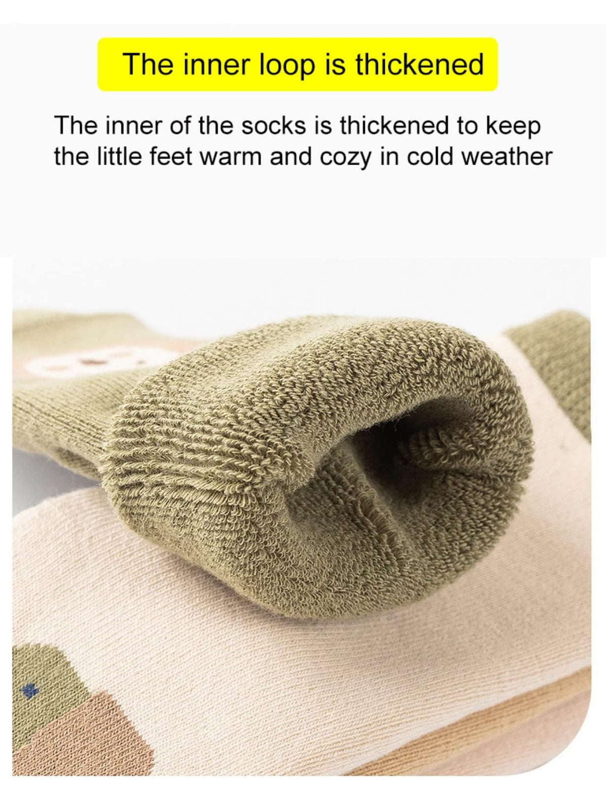 TERRIFI Baby Non-skid Grip Socks Toddler Socks Anti Skid Slipper Crew Socks for Girls Boys Infant Newborn, 6 Pairs, S Size, 0-12 months infant