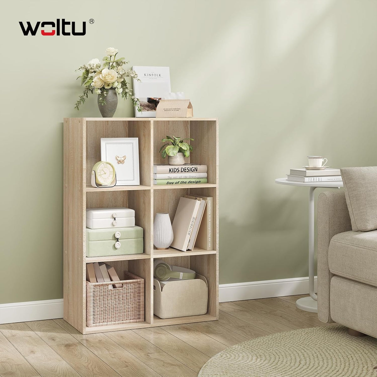 WOLTU Freestanding Bookcase (SK002hei3)