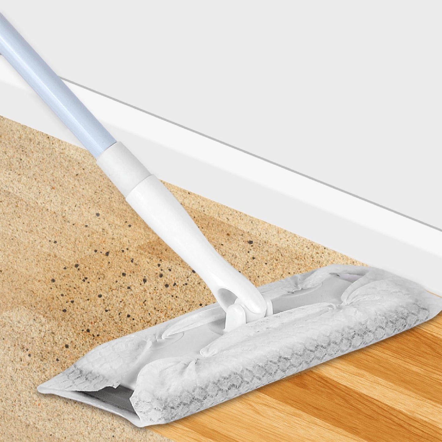 KLEENDOL Dry Sweeping Cloths Dry Mop Refills for Floor Mopping and Cleaning Disposable Electrostatic Floor Cloths Dry Sweeping Cloths for Flat Swivel Mop 90 Counts - Medaid International