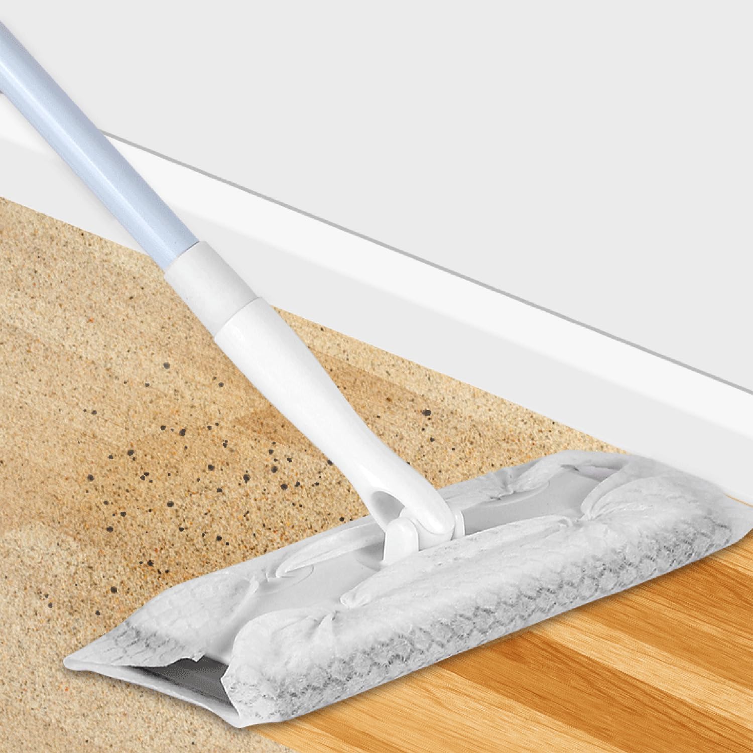 KLEENDOL Dry Sweeping Cloths Dry Mop Refills for Floor Mopping and Cleaning Disposable Electrostatic Floor Cloths Dry Sweeping Cloths for Flat Swivel Mop 90 Counts - Medaid International