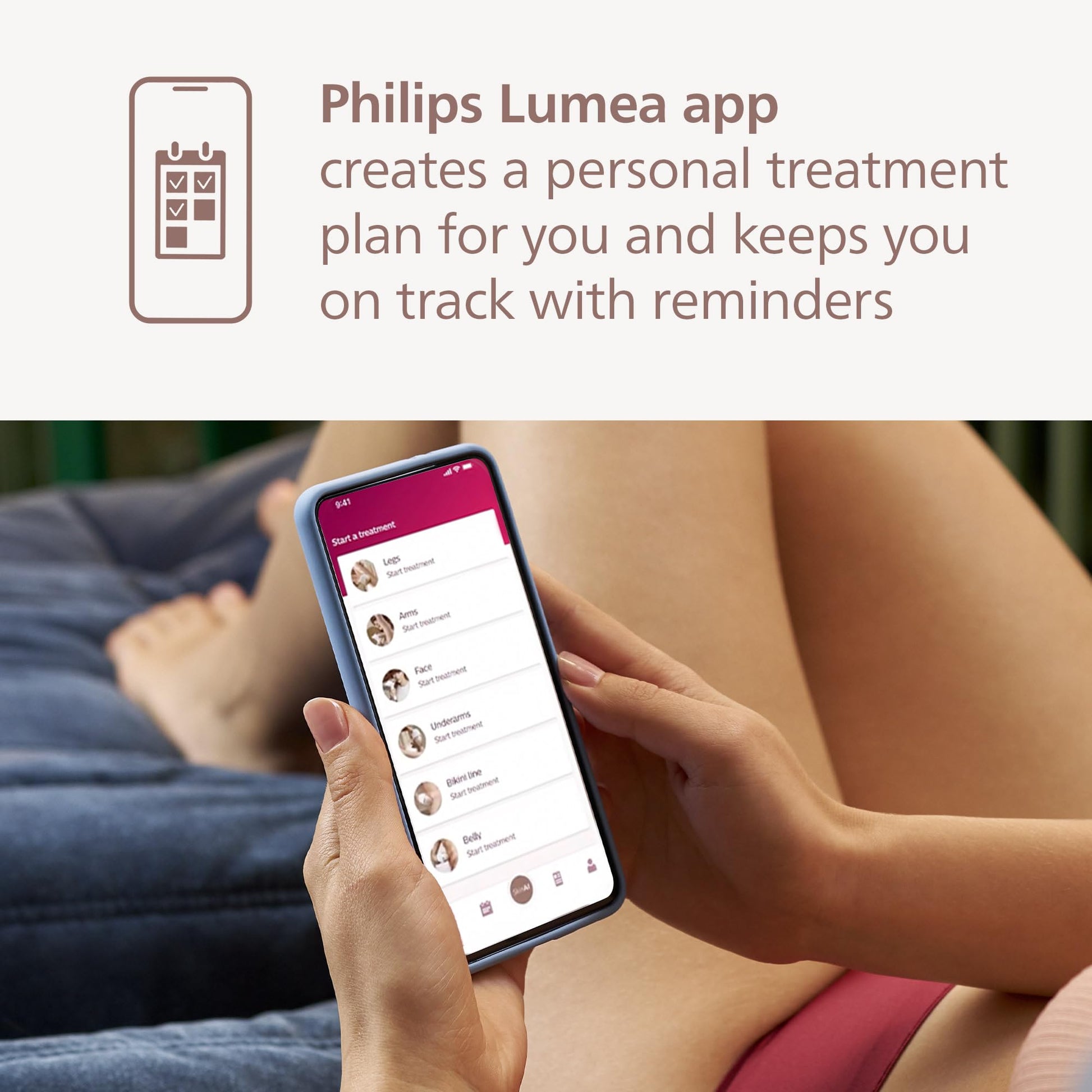Philips Lumea 9000 Series IPL Hair Removal Device - Permanent Visible Hair Reduction Done at Home, SenseIQ Technology, 4 Attachments for Body, Face, Bikini & Underarms, for Women & Men, BRI984/03 - Medaid International