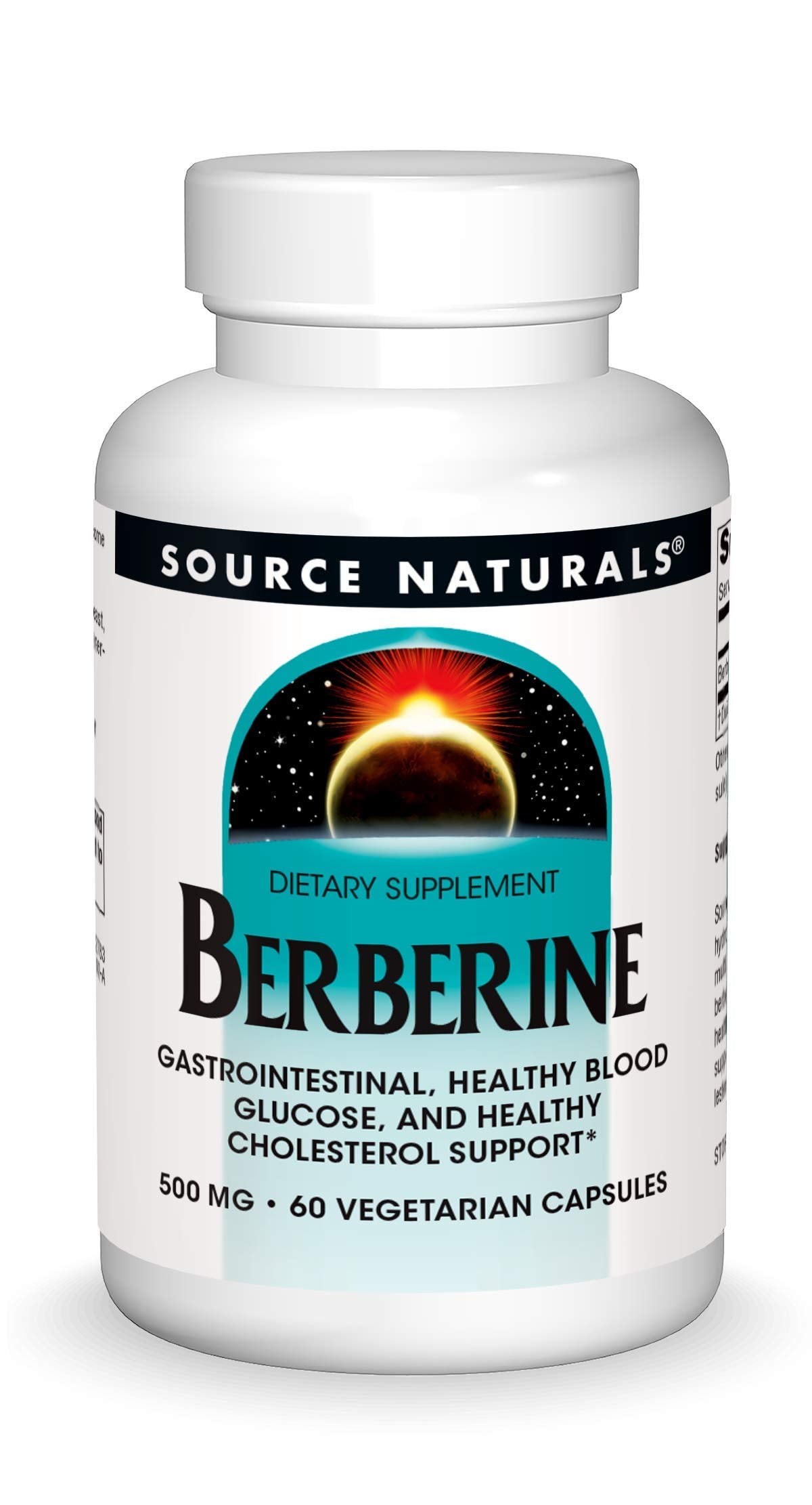 Source Naturals Berberine Vegetable Capsule, for Gastrointestinal Support* - 60 Vegetarian Capsules - Medaid International