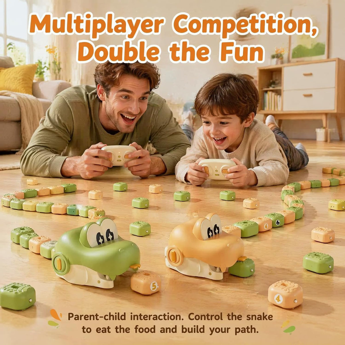 Magnetic Snake Game, Competitive Battle with Remote Control Snake