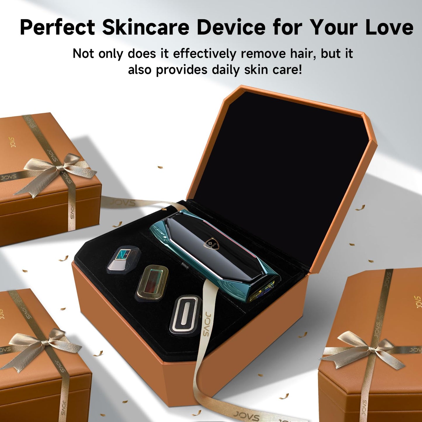 JOVS Laser Hair Removal, 37°F Painless Hair Removal Device with Sapphire Ice-Cooling, 3 in 1 Hair Removal & Skin Rejuvenation for Women and Men, 8 Modes Skin Care for Whole Body, Touch Screen - Medaid International