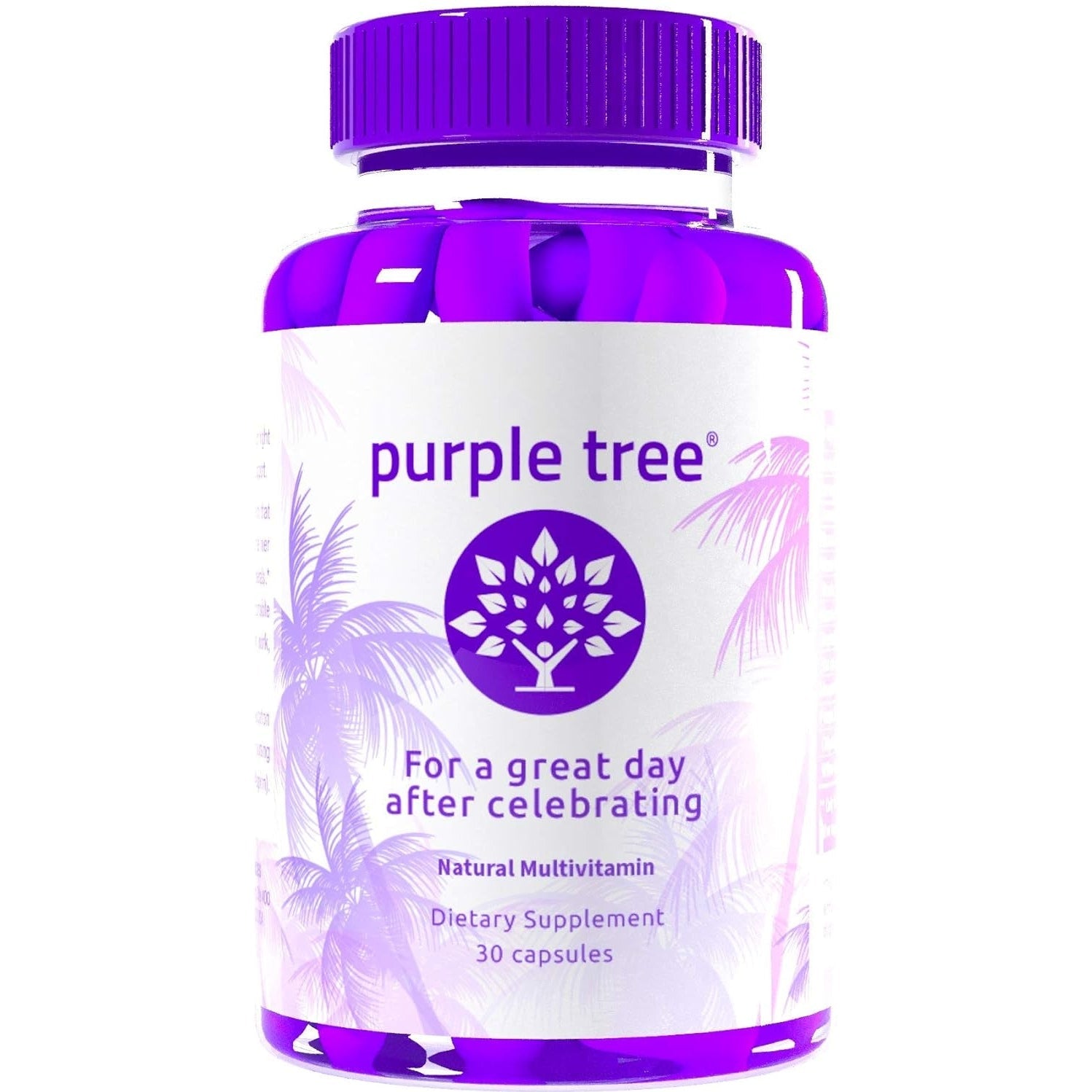 purple tree Post-Celebration Wellness | Liver Support, Body Replenisher, Rapid Hydration | Dihydromyricetin DHM, Milk Thistle, Electrolytes, Vitamin B, Willow Bark, Quercetin (90 Pills) - Medaid International