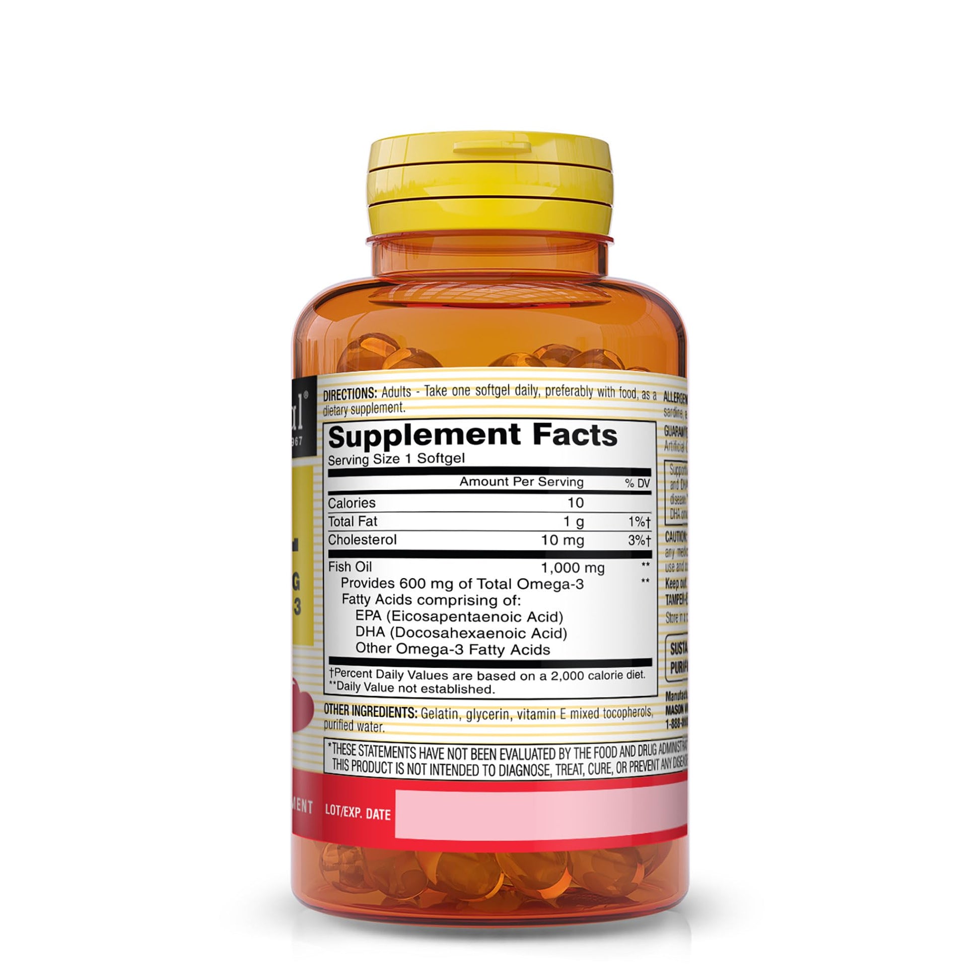 FISH OIL 1000MG SUPER OMEGA-3, 30-Count Softgels - Medaid International