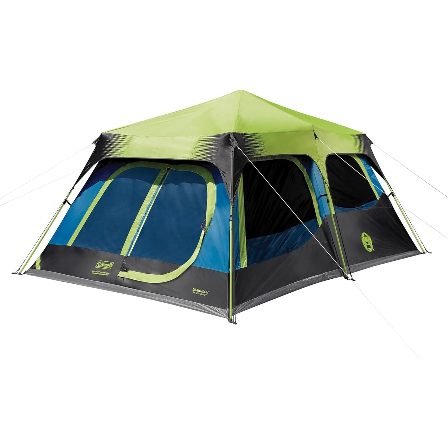 Coleman Instant Cabin Tent with 1-Minute Setup, 4/6/8/10 Person Instant Tent with Weatherproof Floor, Pre-Attached Poles, Air Vent, & Carry Bag - Medaid International