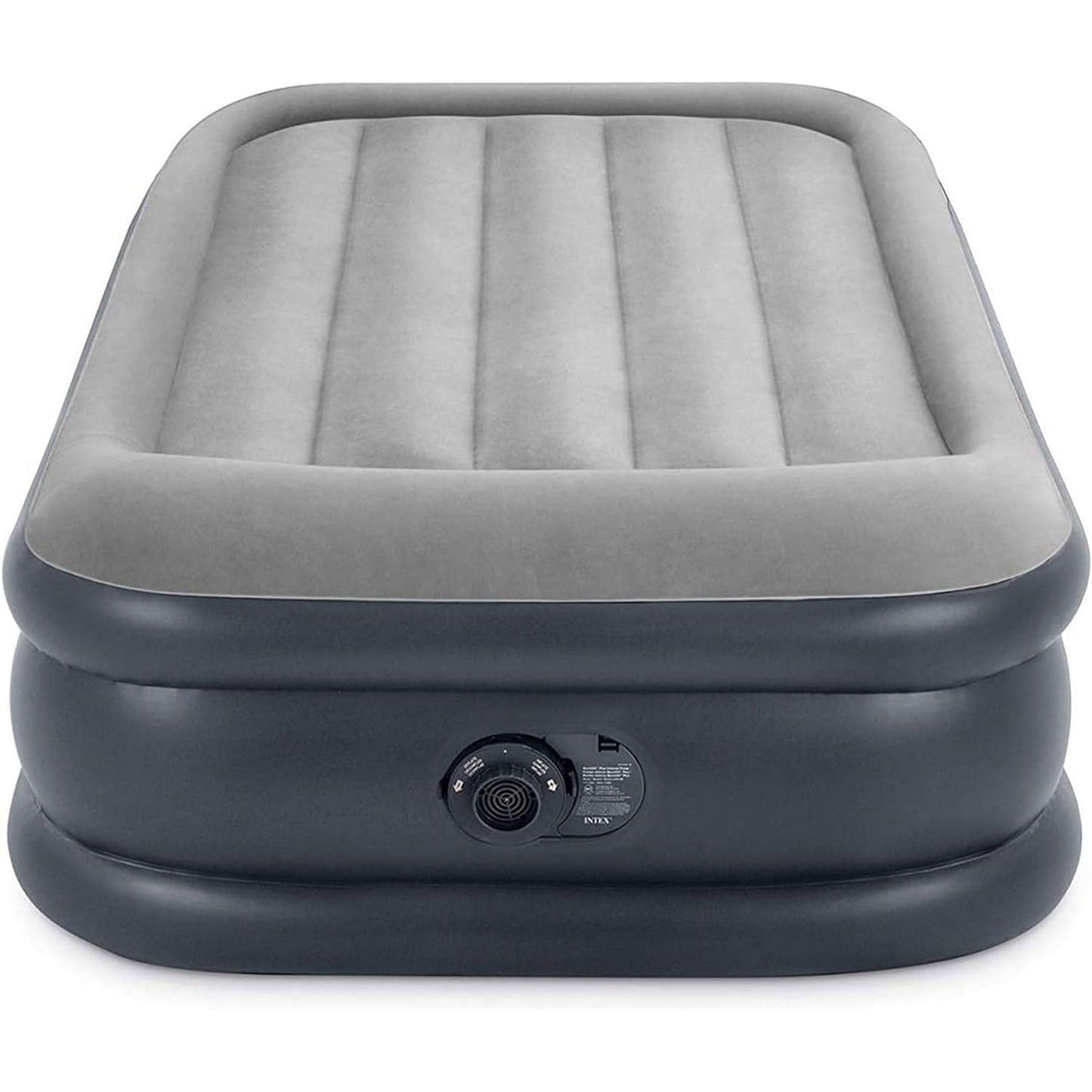 Intex 64131ED Dura-Beam Plus Deluxe Pillow Rest Air Mattress: Fiber-Tech – Twin Size - Medaid