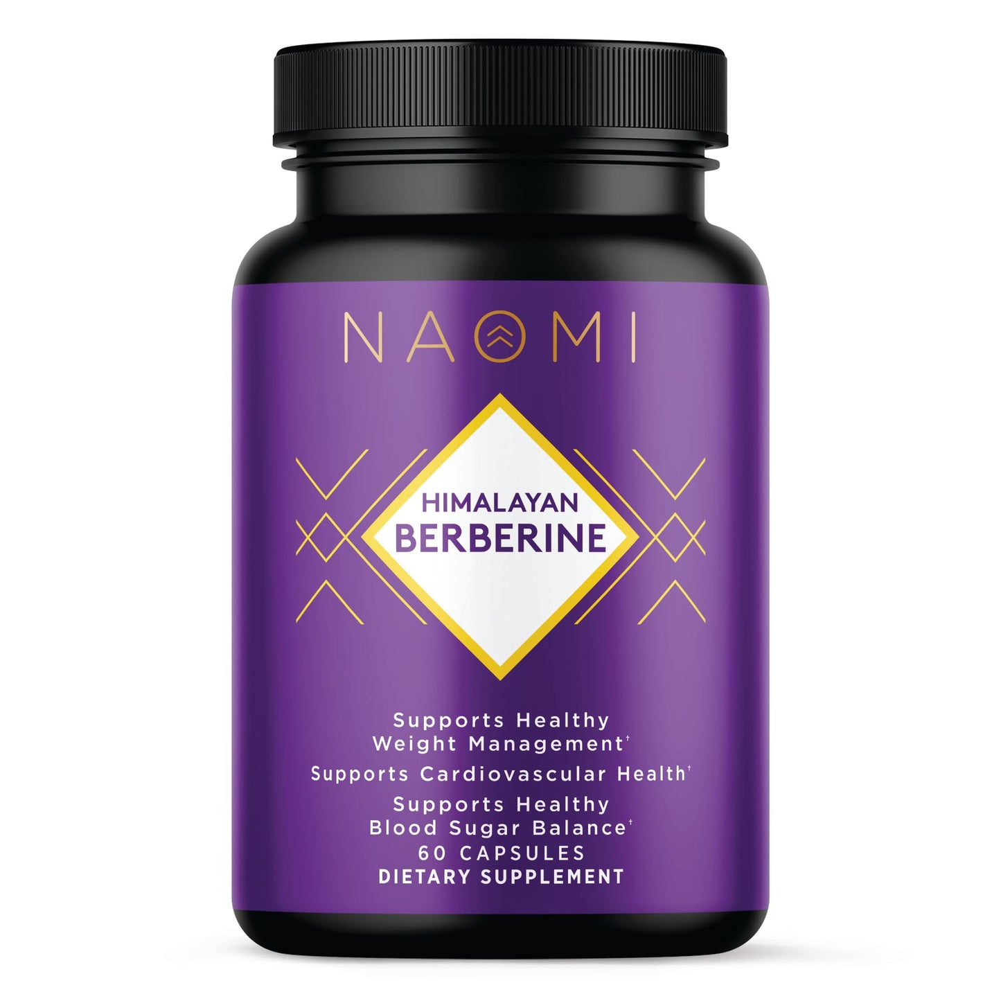 NAOMI Himalayan Berberine 500mg, Clinically Studied for Blood Sugar Support, Metabolic Function, Healthy Weight & Cholesterol, AMPK Activation, Non-GMO, Vegan, Gluten-Free, 60 Capsules, 1-Month Supply - Medaid International